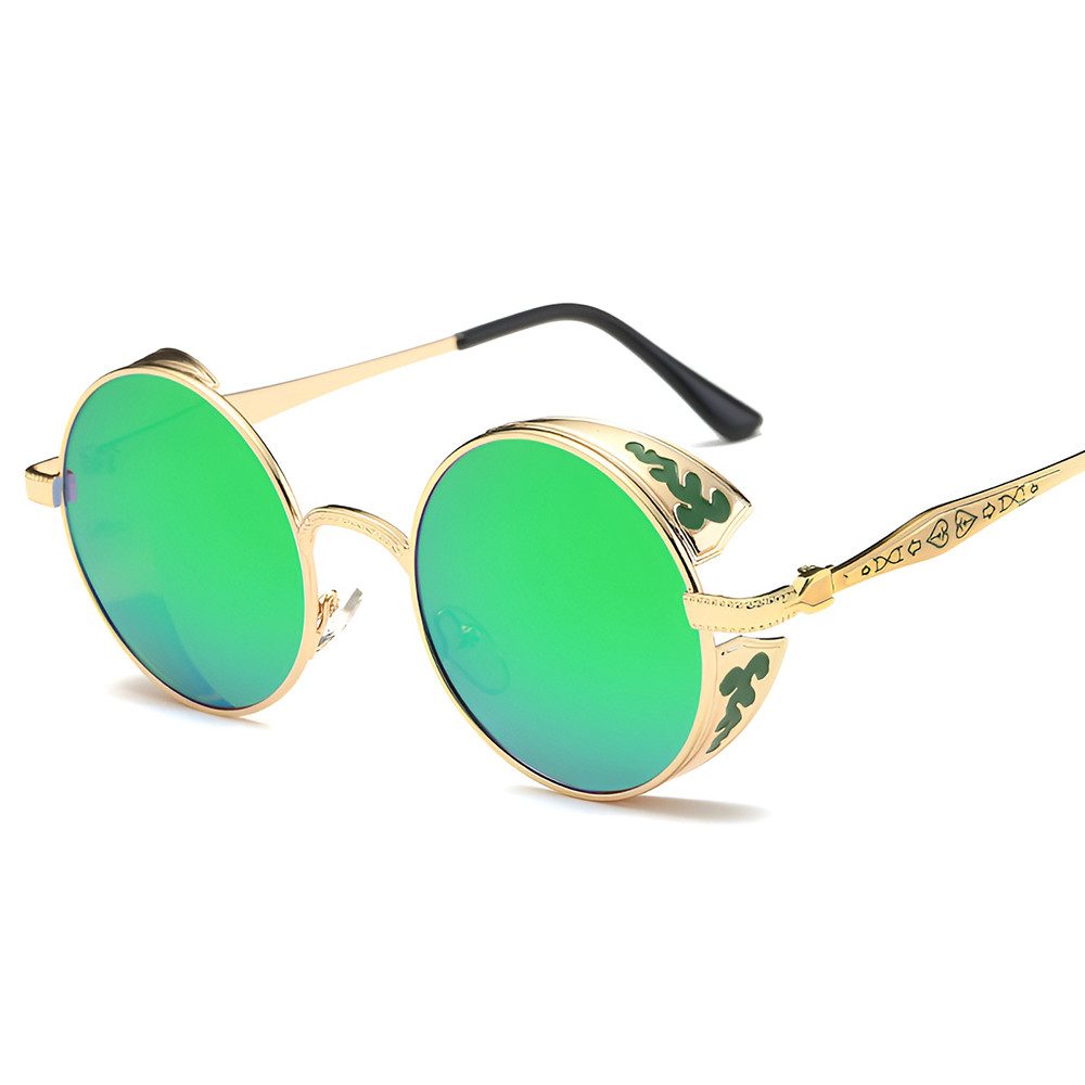 Sonnenbrille Damen Herren Rundrahmen UV Schutz Polarisiert Mode