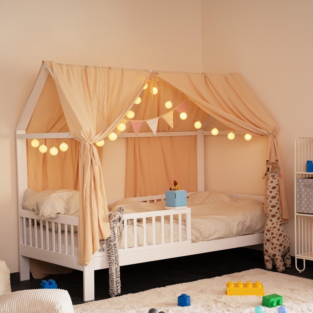 HOME DELUXE Wimpelkette Musselin LINDO 210 x 13,5 cm, 100% Baumwolle, Deko-Girlande für Kinderzimmer