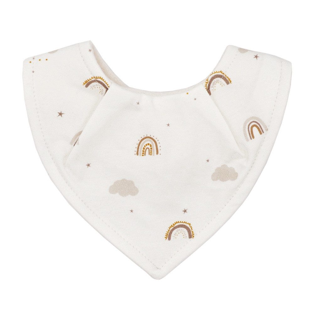 MAXIMO Halstuch GOTS NEWBORN-Tuch,Jersey Druck Druckknopf, Teddyfutter, (1-St), Baumwolljersey