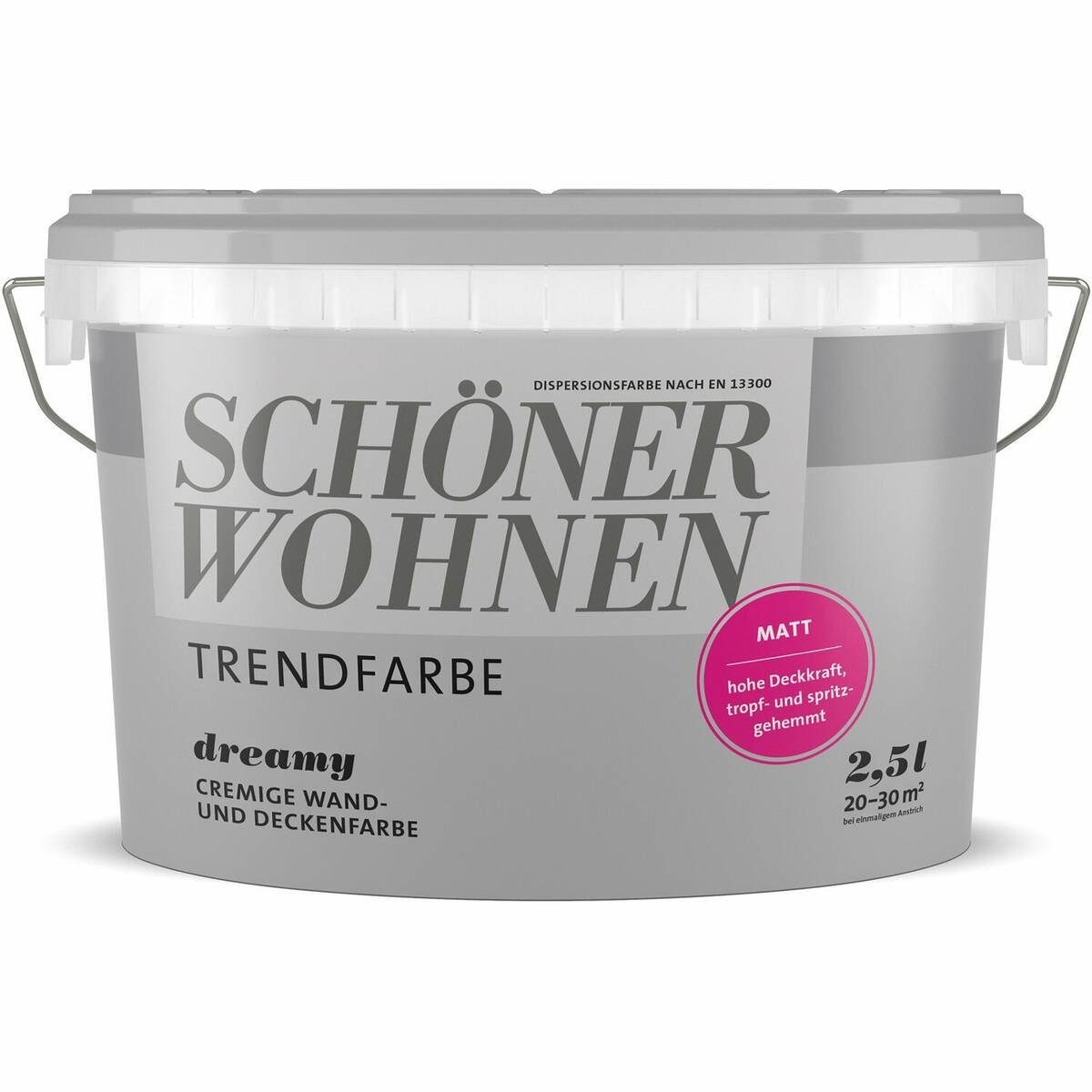 SCHÖNER WOHNEN FARBE Wand- und Deckenfarbe Dreamy, Tropf- und spritzgehemmt, Lösemittelfrei