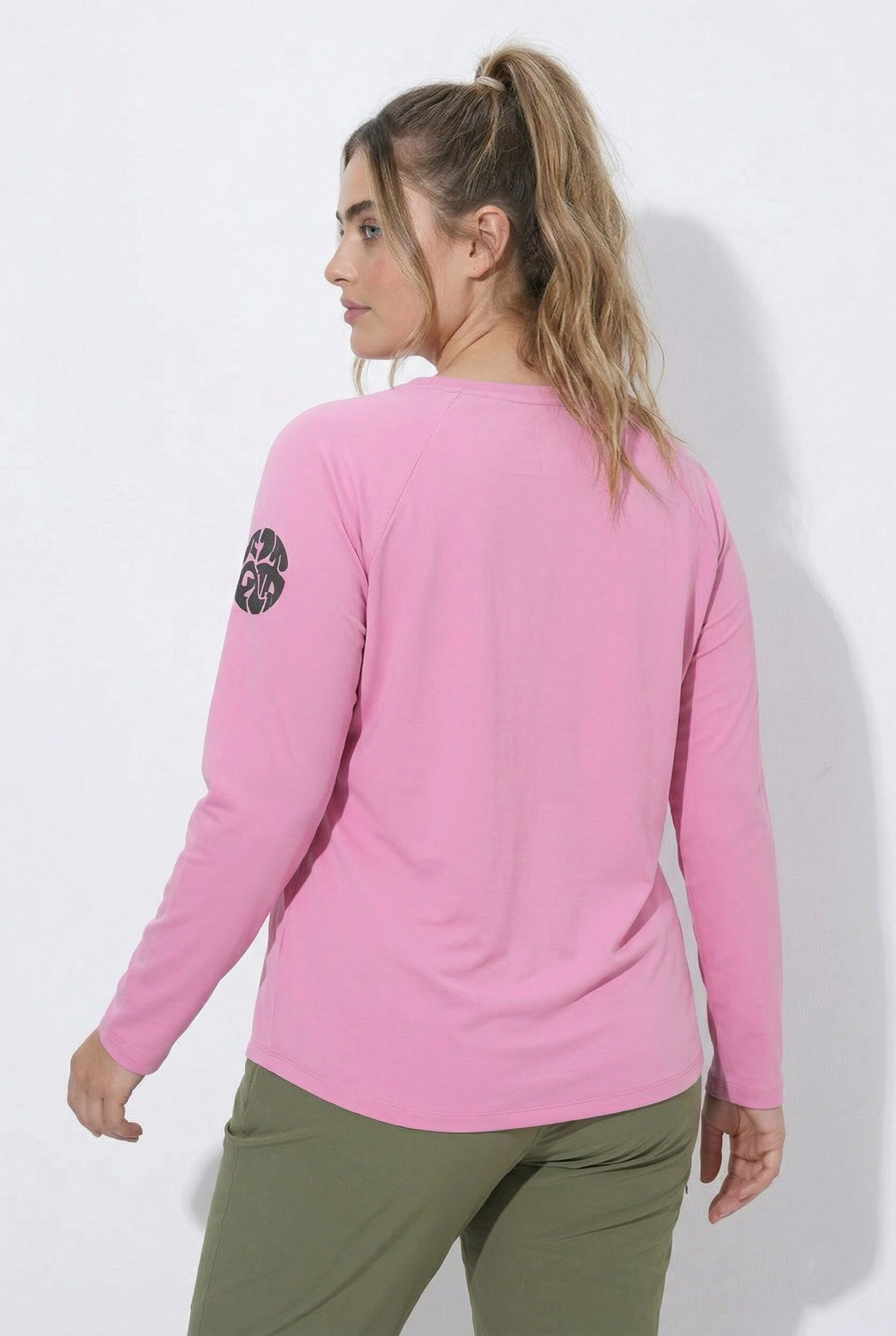 Ulla Popken T-Shirt Funktions-Shirt LSF 50+ Rundhals Langarm