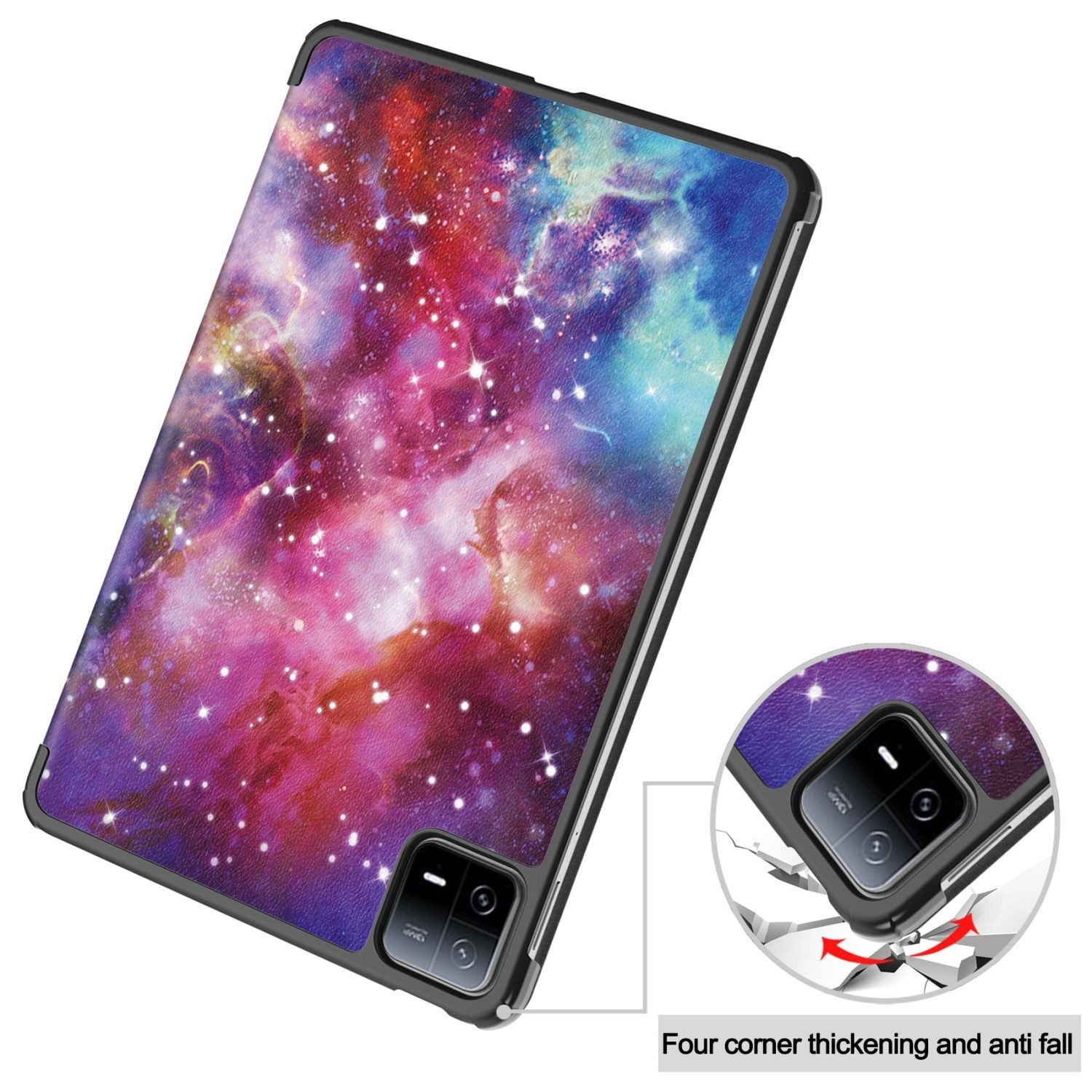 Wigento Tablet-Hülle Für Xiaomi Pad 6 / 6 Pro 11 3folt Wake UP Smart Cover Motiv Tasche