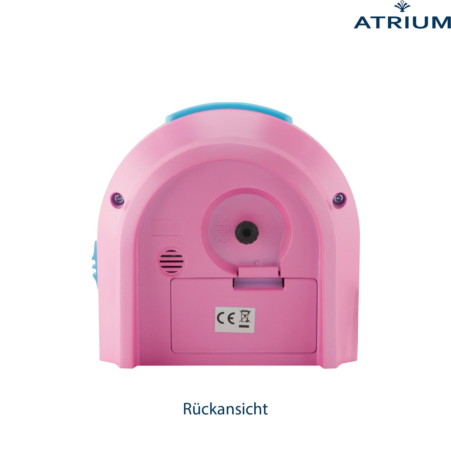 Atrium Kinderwecker A921 Quarzwecker mit fließender Sekunde, Snooze und Licht 10x10 cm – Bild 4 von 5