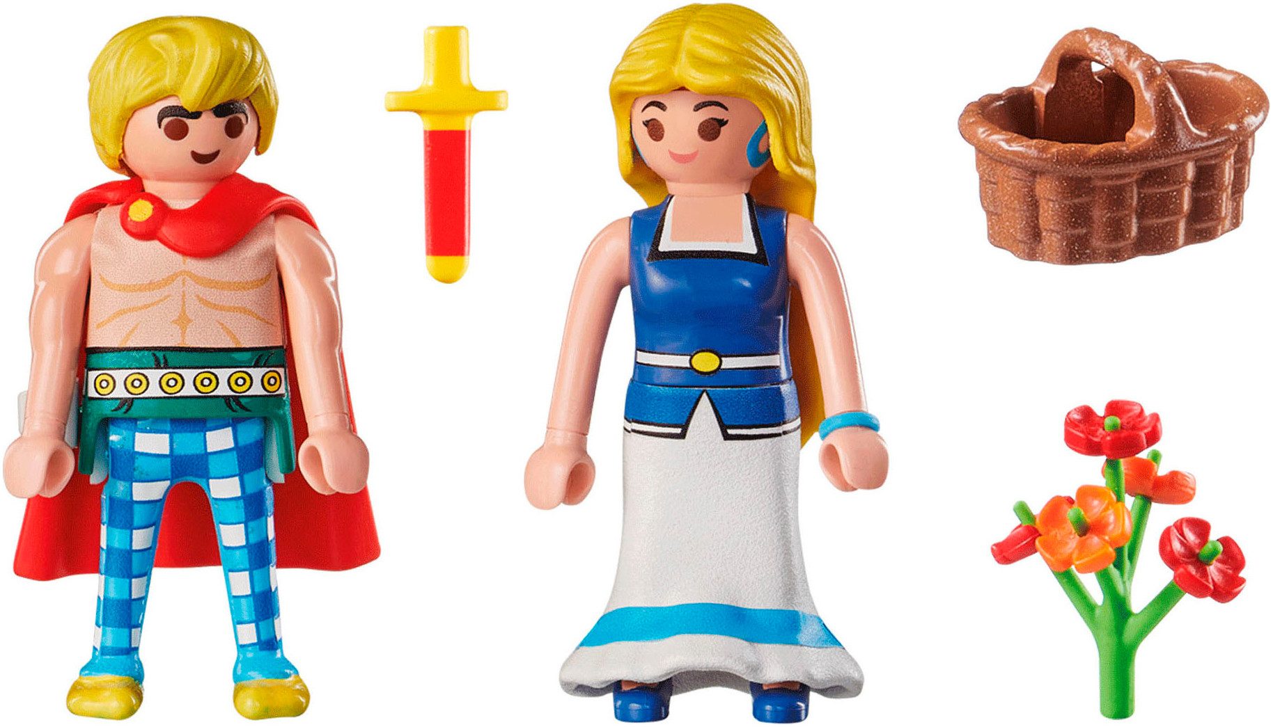 Playmobil® Tragicomix und Falbala (71544), Asterix Konstruktions-Spielset, günstig online kaufen