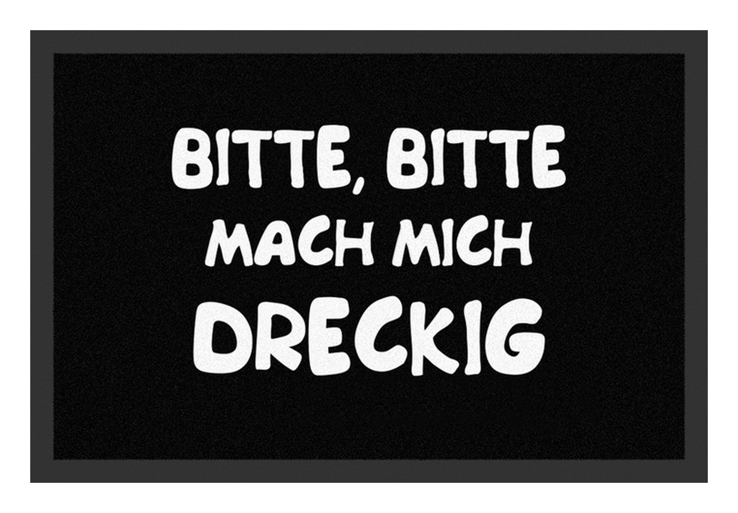 Rockbites Fußmatte Rockbites - Fußmatte Türmatte "Mach mich dreckig" Schwarz Nr. 42