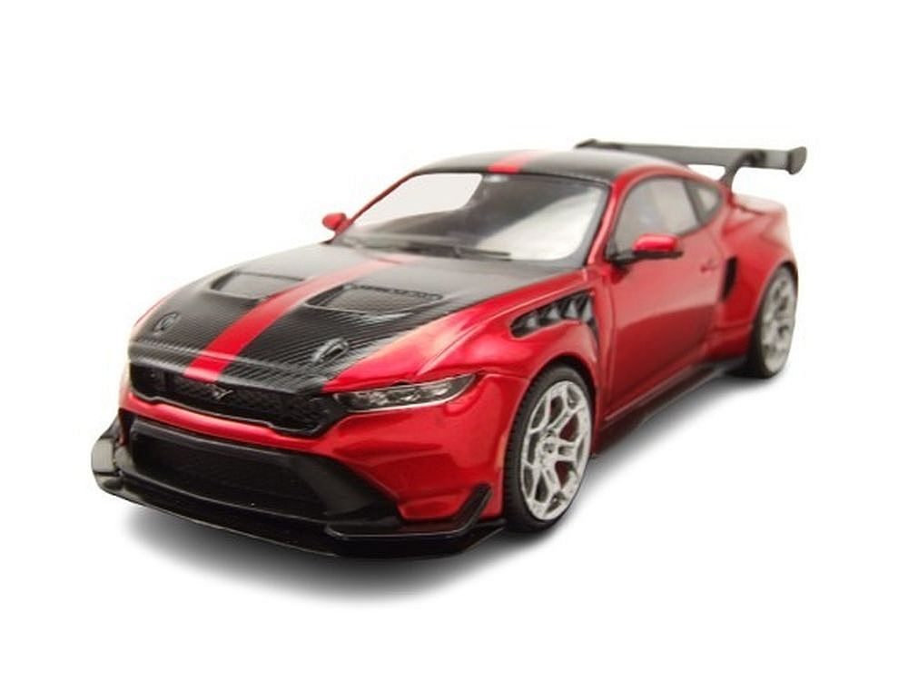 ixo Models Modellauto Ford Mustang GTD 2025 dunkelrot, Maßstab 1:43