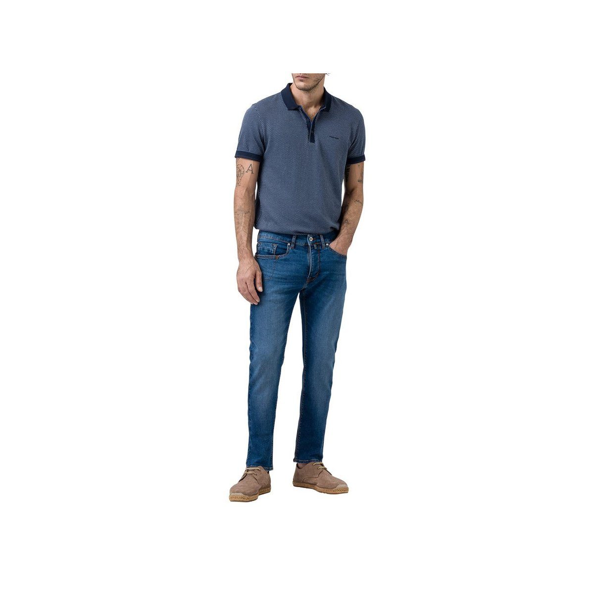 (1-tlg) Cardin Pierre blau 5-Pocket-Jeans