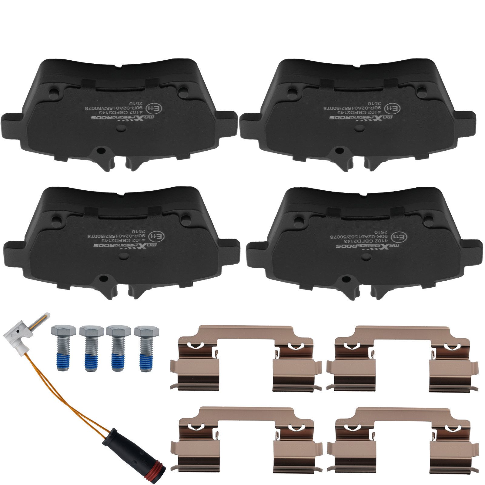 maXpeedingrods Bremsbelag, 4x Bremsbeläge Vorne For Mercedes-Benz A-Klasse W169 B-Klasse W245