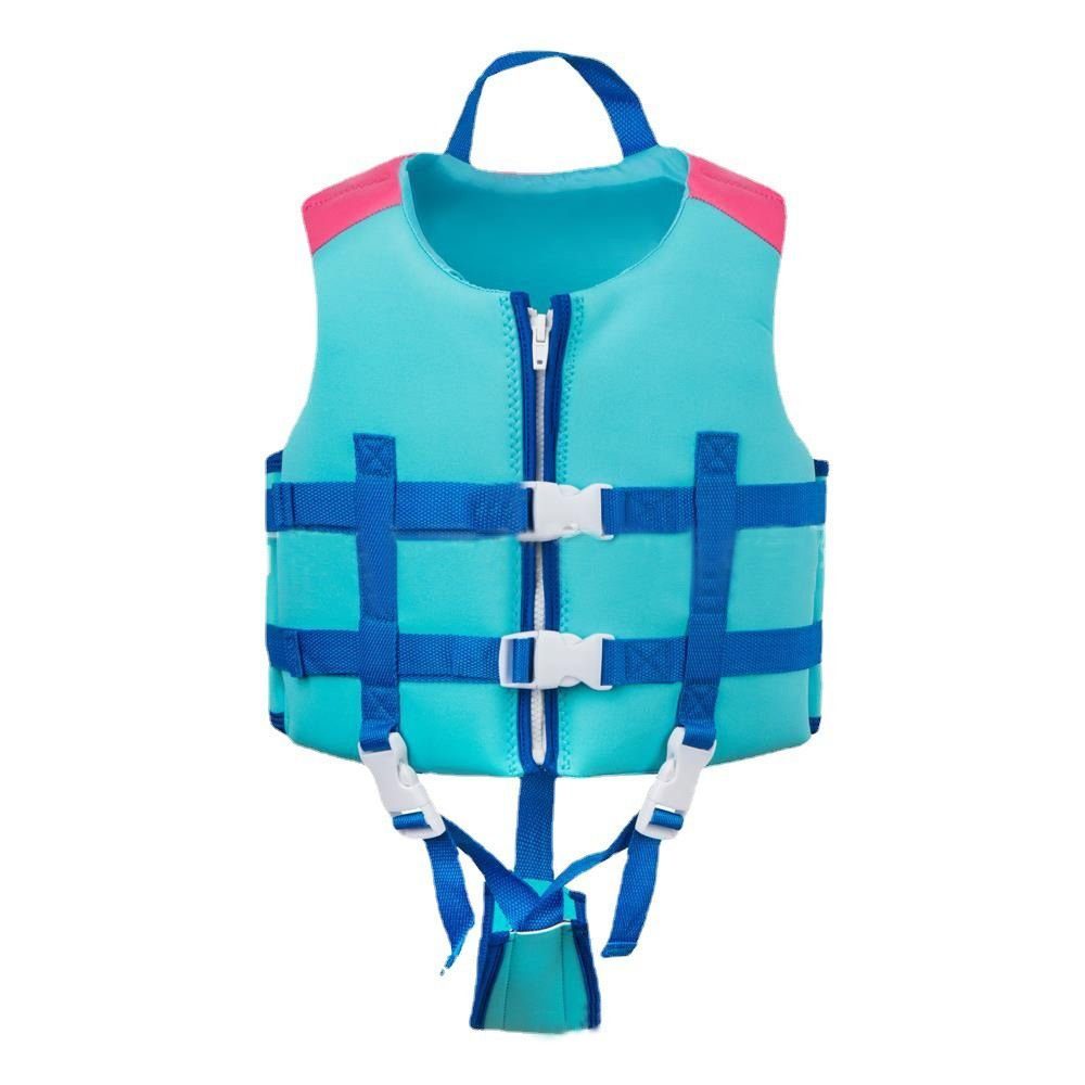 GelldG blau Schwimm Kinder Neopren Jungen Schwimmjacke Mädchen Weste, Schwimmweste