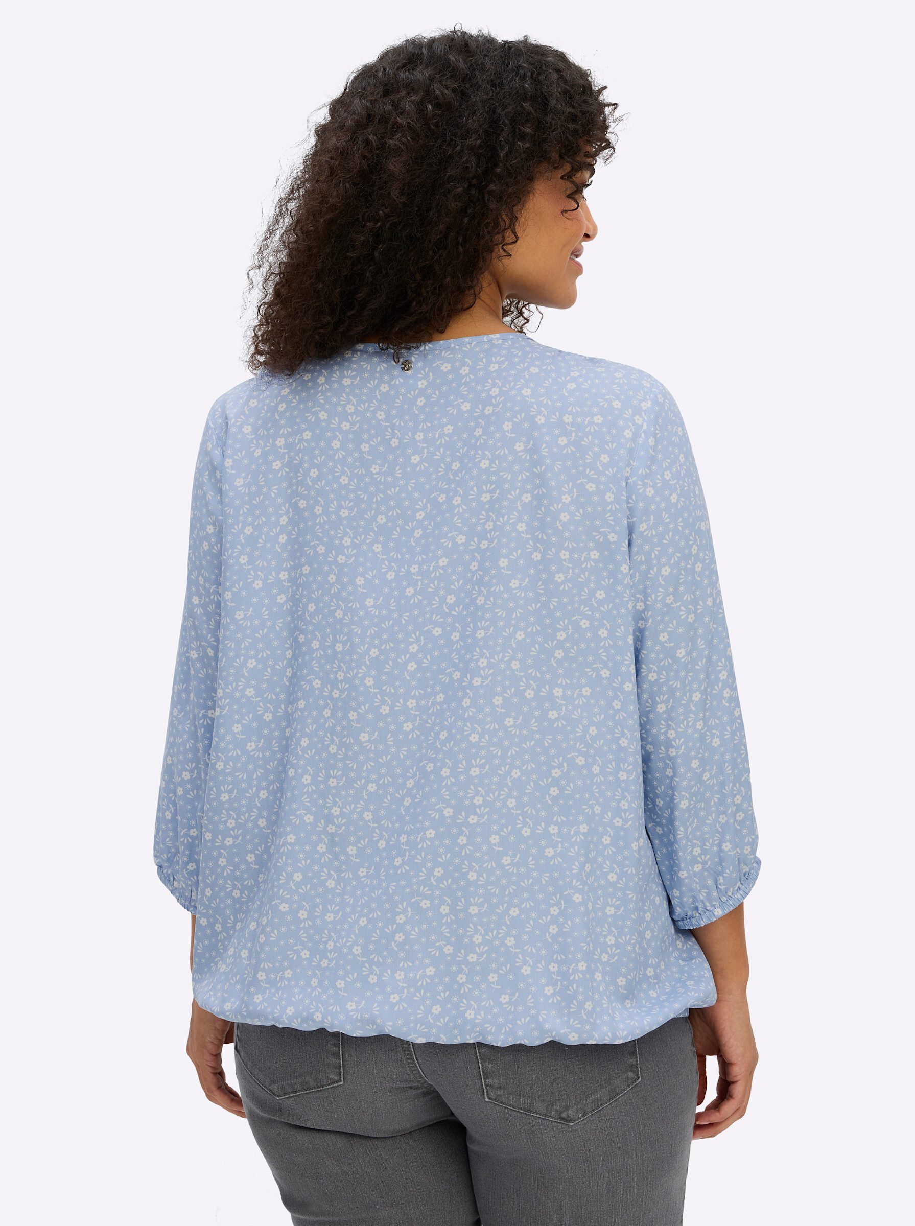 Sheego Klassische Bluse Tunika 3/4-Arm