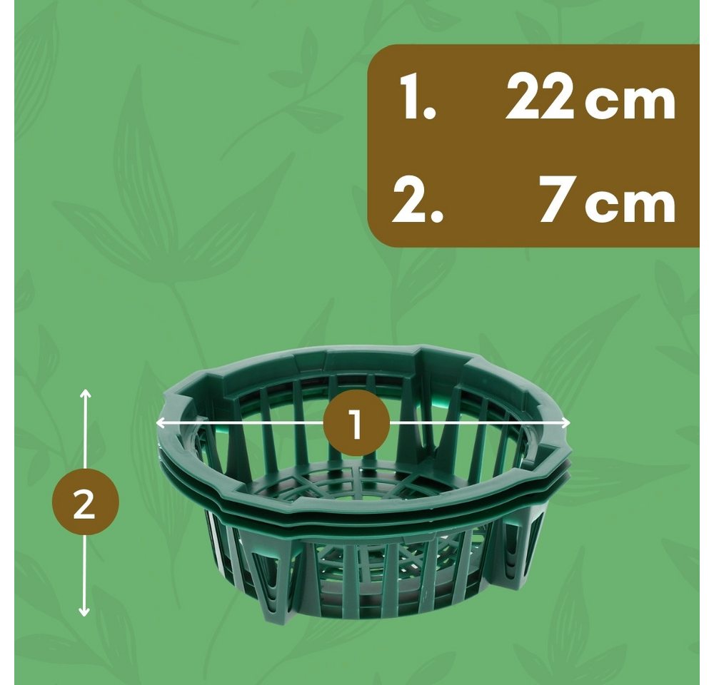 Thumbnail - GarPet Pflanzschale 12x Pflanzkörbe für Blumenzwiebeln Zwiebel Schale Pflanzschale 22 cm