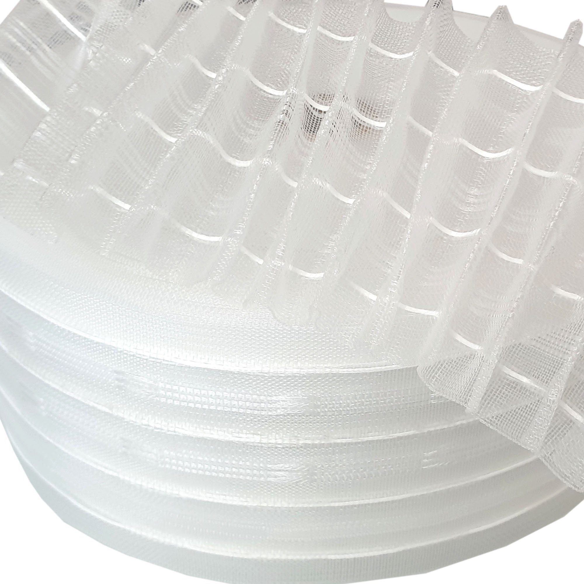 Bestlivings Faltenband FM-85-31, Gardinen, Vorhänge, Gardinenstoff, Bleistiftband "Transparent" 85mm, 1:2 Gardinenband zum Aufnähen
