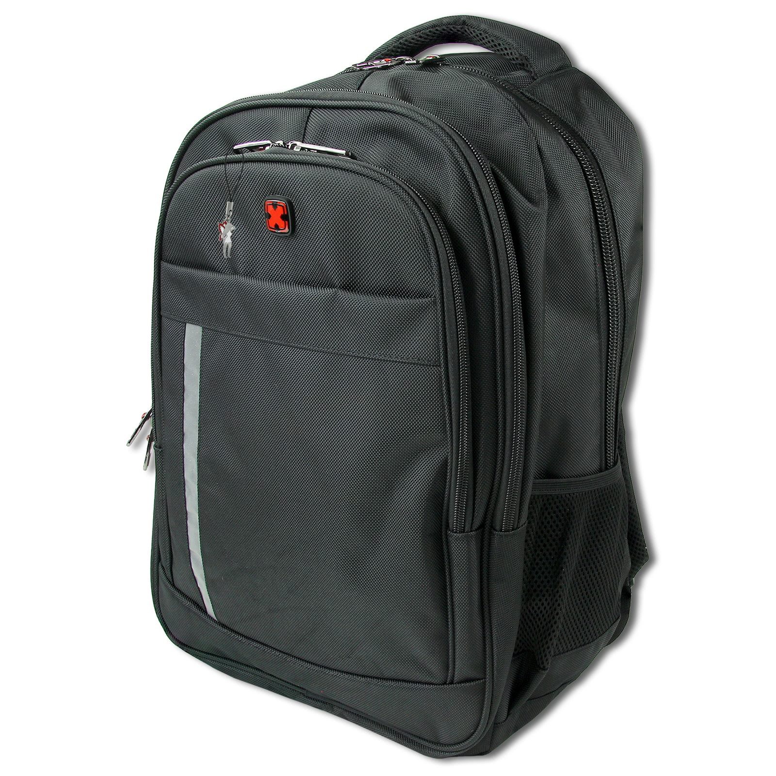 Travel N Meet Reisetasche Travel N Meet Laptoprucksack, Rucksack (Freizeitrucksack), Herren Freizeitrucksack Polyester, schwarz ca. 54cm hoch
