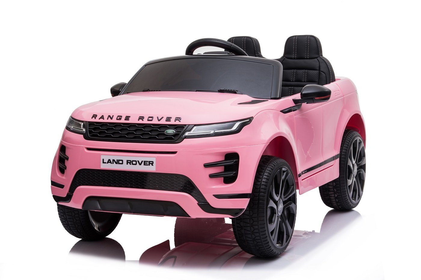Toys Store Elektro-Kinderauto Range Rover Evoque Suv Geländewagen Kinderauto Kinderelektroauto Pink, Belastbarkeit 35 kg, AUX-/USB-Anschluss, MP3 Hupe und Motorsound am Lenkrad, Fernsteuerung