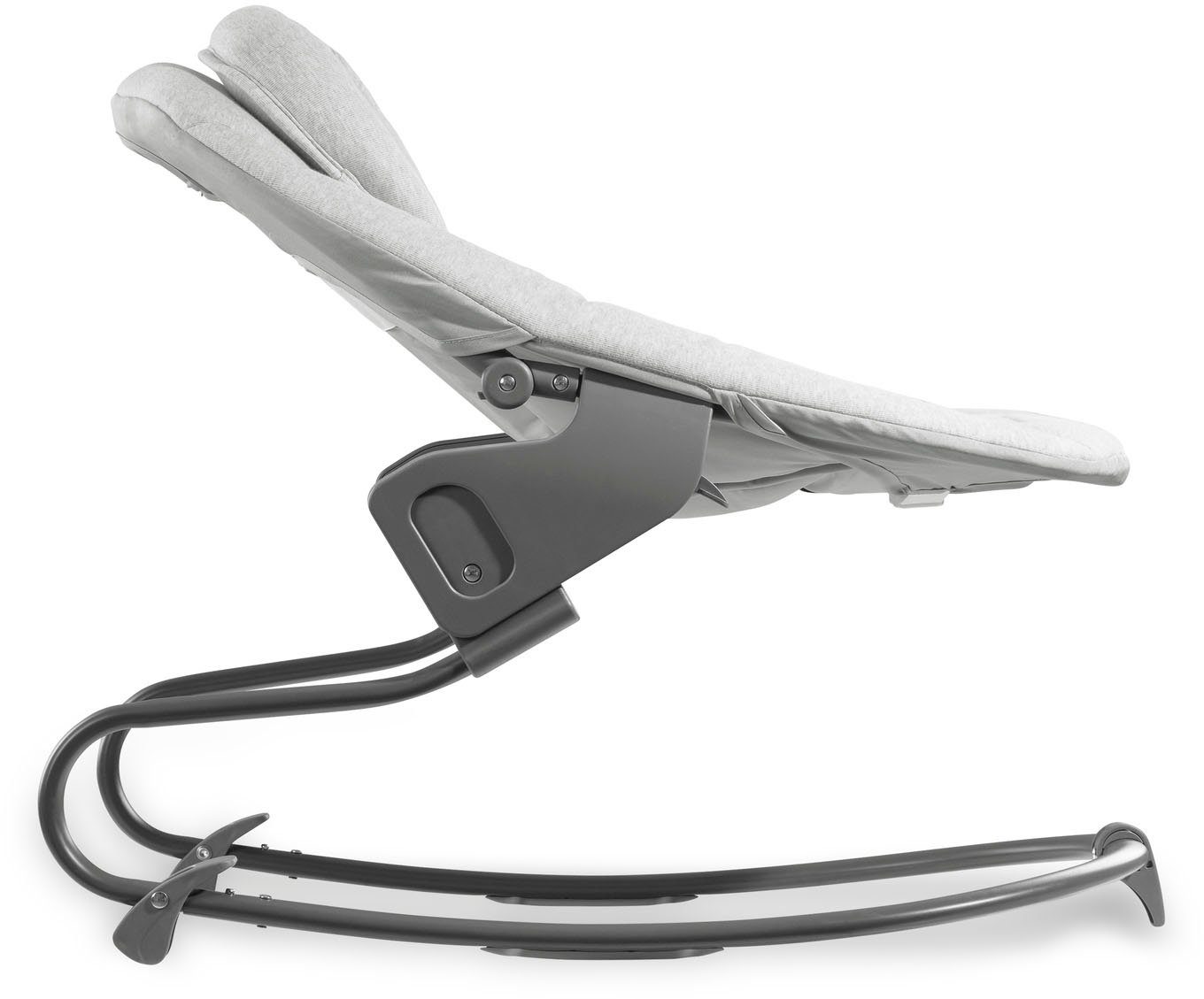 Hauck Alpha Bouncer Premium baby bouncer, Light Grey, for newborns with rocking frame, for Alpha+ and Beta+ highchairs