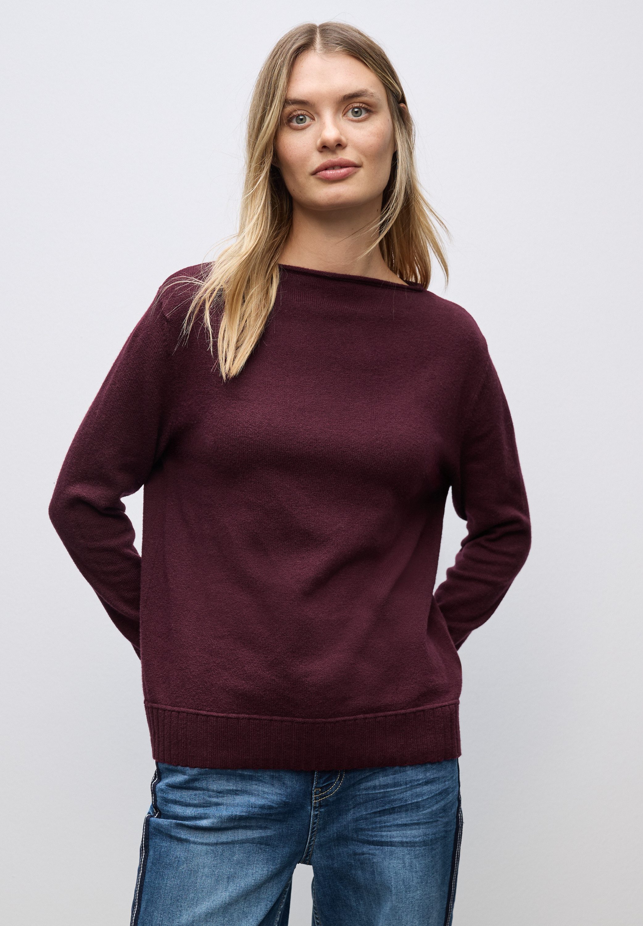STREET ONE Strickpullover mit U-Boot-Ausschnitt