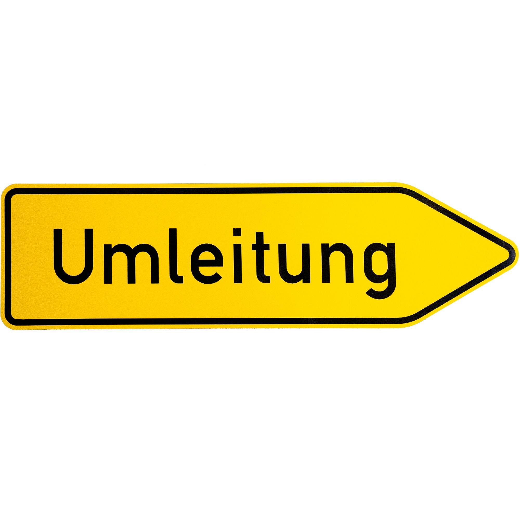 BauSupermarkt24 Verkehrsschild Verkehrszeichen Nr 454 - 20 " Umleitungswegweiser rechtsweisend " RA1