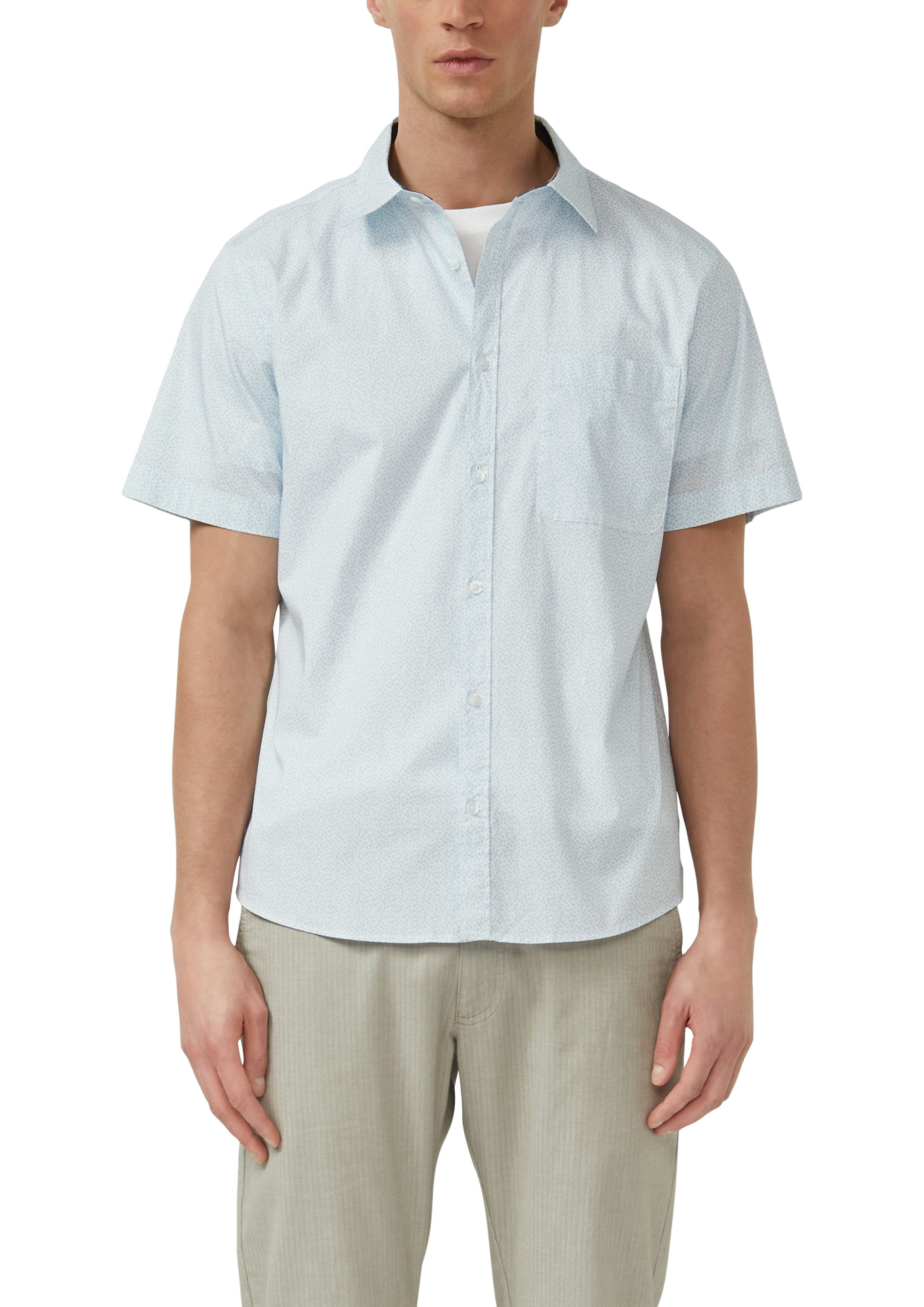 s.Oliver Kurzarmhemd mit Minimal-Muster