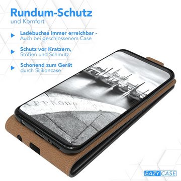 EAZY CASE Handyhülle Flipcase für Samsung Galaxy S9 5,8 Zoll, Tasche Klapphülle Handytasche zum Aufklappen Etui Kunstleder Schwarz