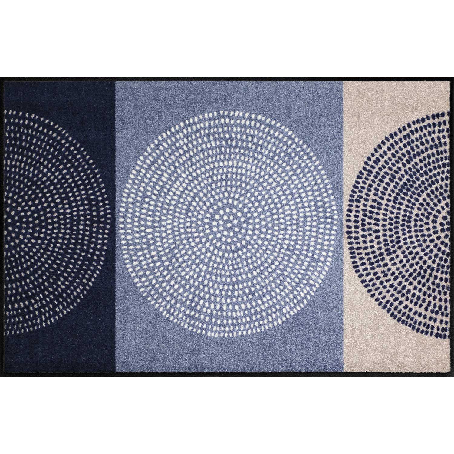 Salonloewe Fußmatte Fußmatte 75x120 Nestor Denim blau, Eingangsmatte groß, Höhe: 750 mm