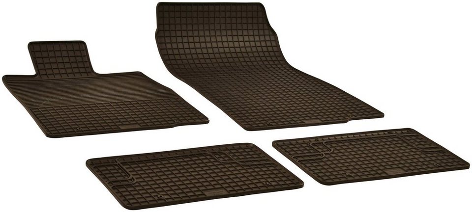 WALSER Passform-Fußmatten (4 St), für Mini Mini Kombi, für Mini Countryman  08/2010-10/2016