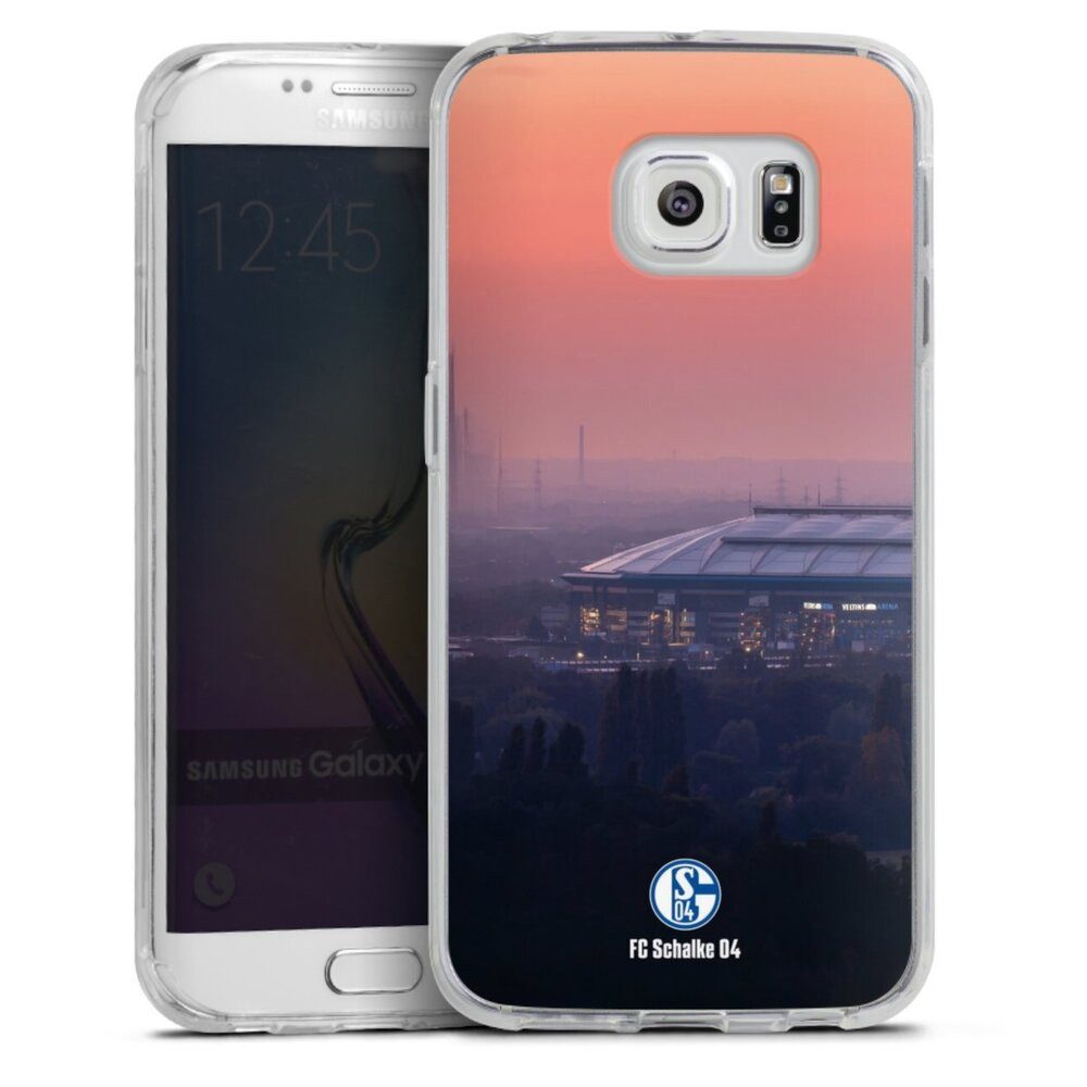 DeinDesign Handyhülle Stadion FC Schalke 04 Offizielles Lizenzprodukt Schalke 04 Stadion, Samsung Galaxy S6 Edge Silikon Hülle Bumper Case Handy Schutzhülle