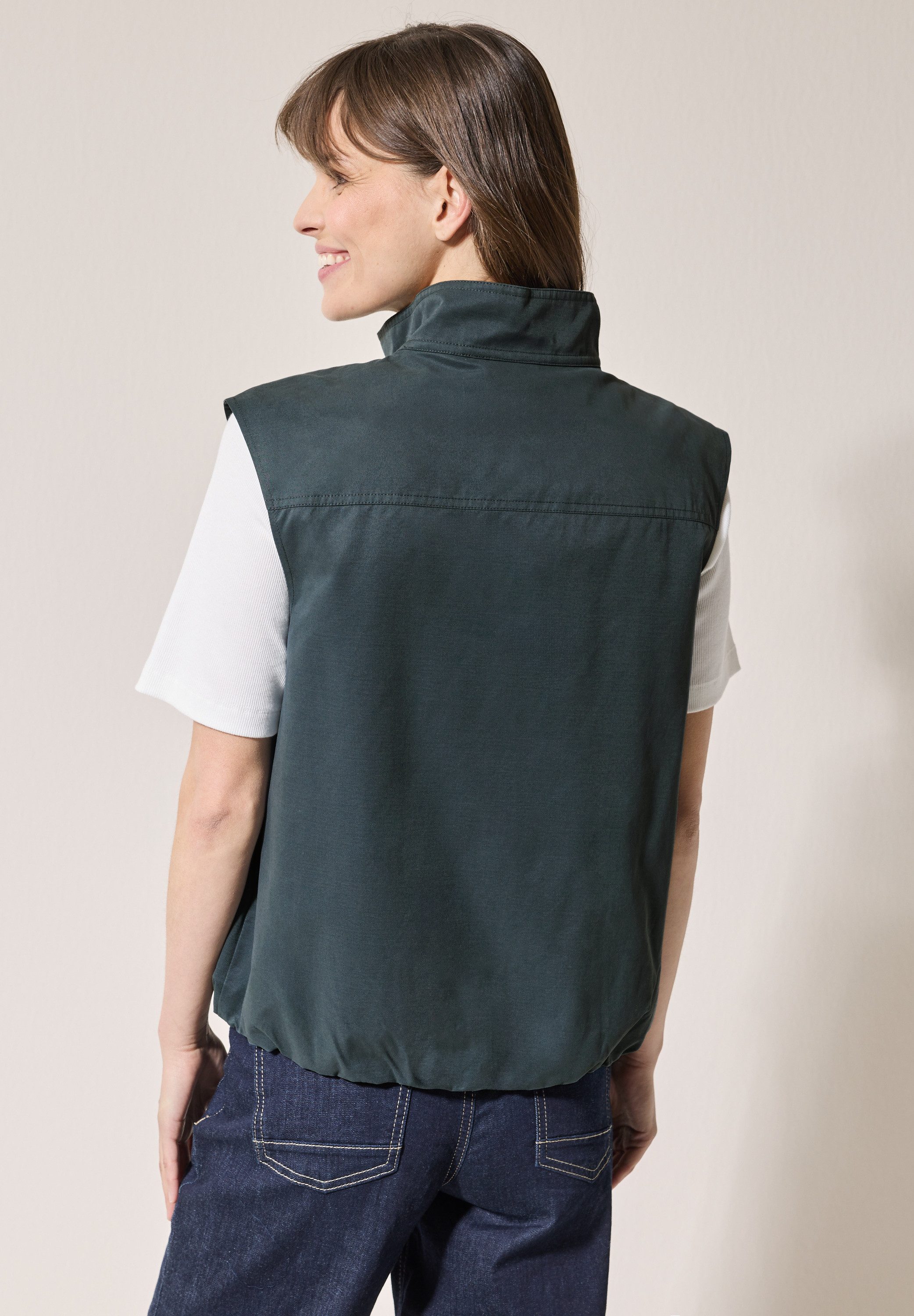 CECIL Kurzweste mit Elastiksaum