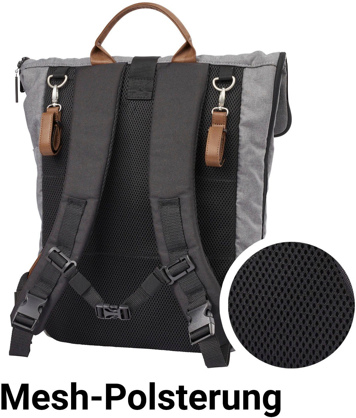 Gesslein Wickelrucksack N°6, eisblau, Made in günstig online kaufen
