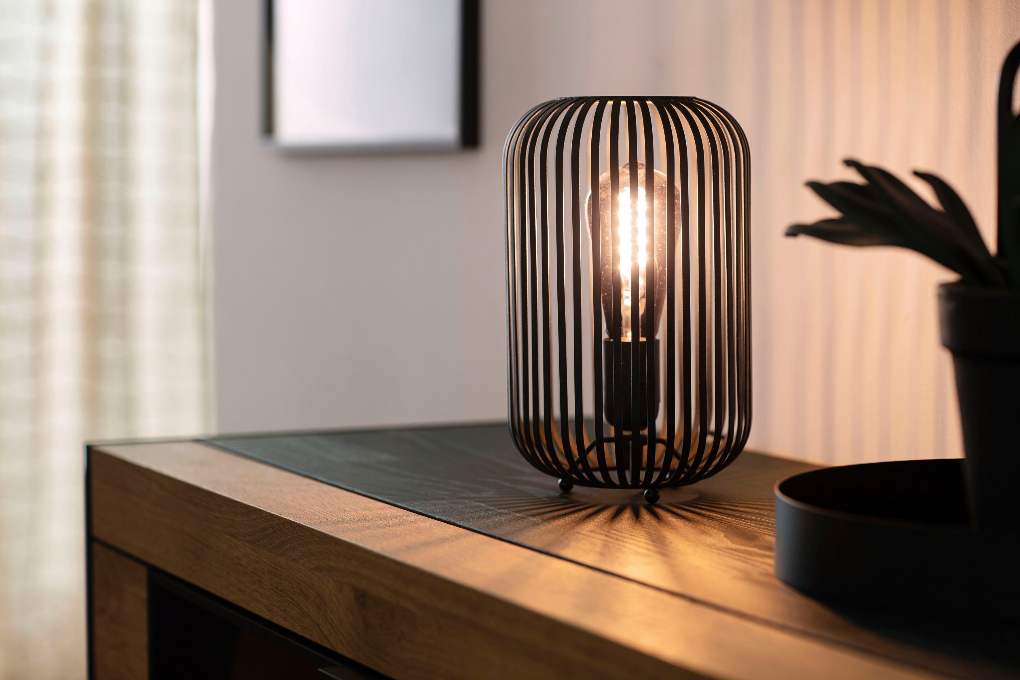 SCHÖNER WOHNEN-Kollektion Tischleuchte Cage, ohne Leuchtmittel, günstig online kaufen