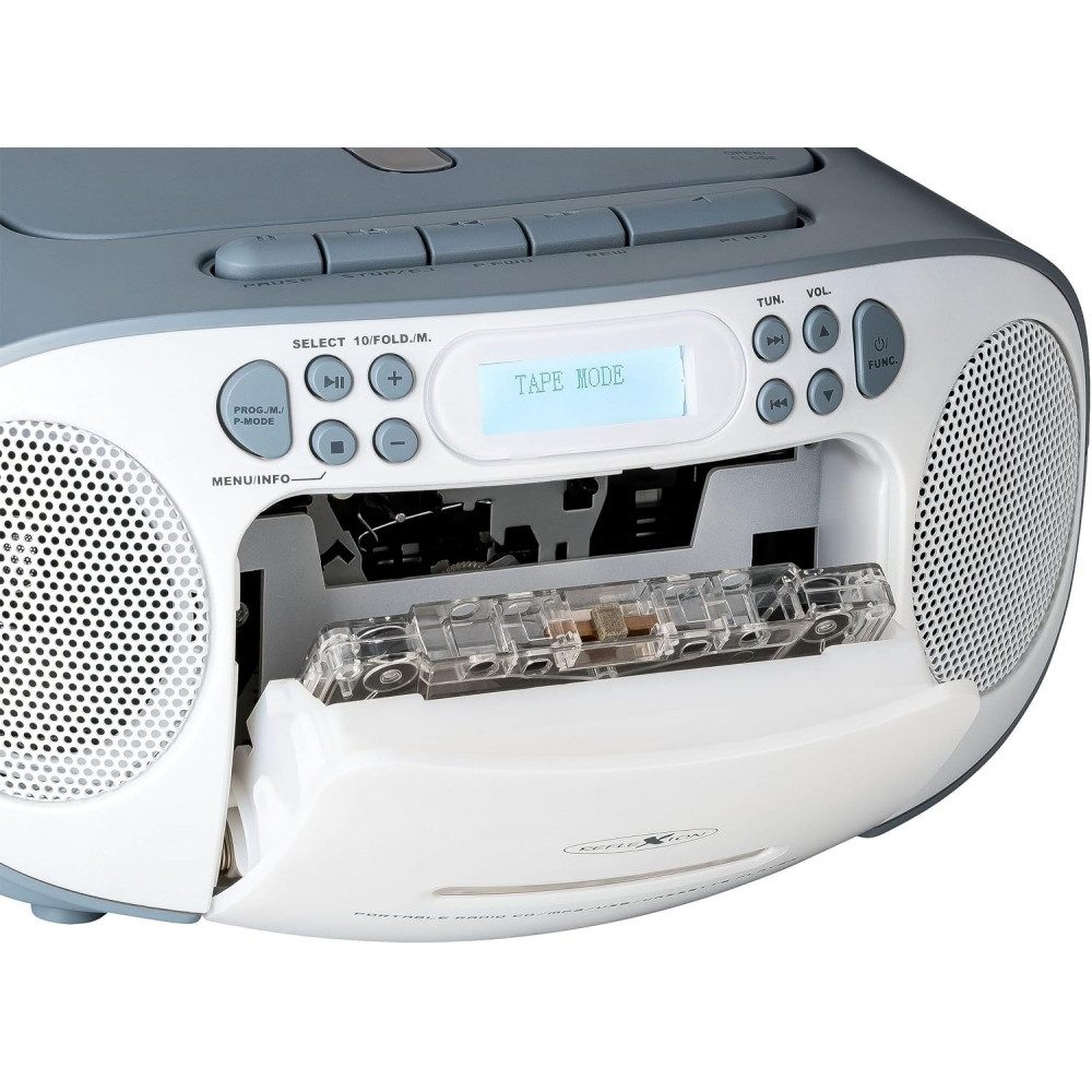 Reflexion RCR2260DAB - CD/MP3 Radio - weiss/blau CD-Radiorecorder (Digitalradio (DAB), CD-Player)