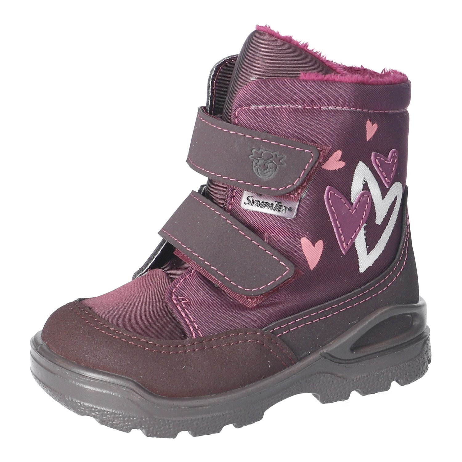 PEPINO by RICOSTA MELINA, WMS: mittel Winterboots Klettboots mit Herzchen-Applikation, Größenschablone zum Download