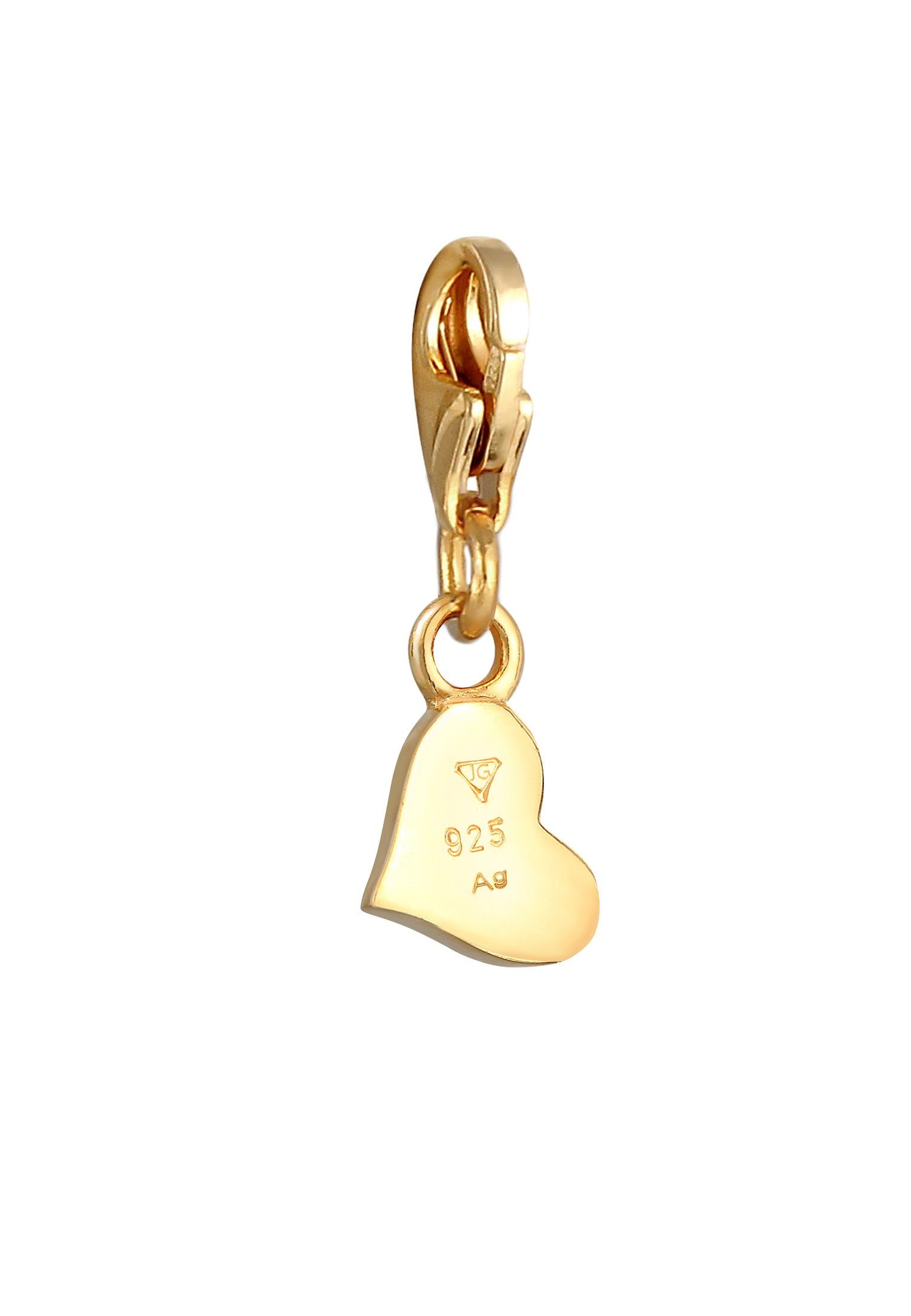 Nenalina Charm-Einhänger Herz Anhänger Liebe 925 Silber, Herz