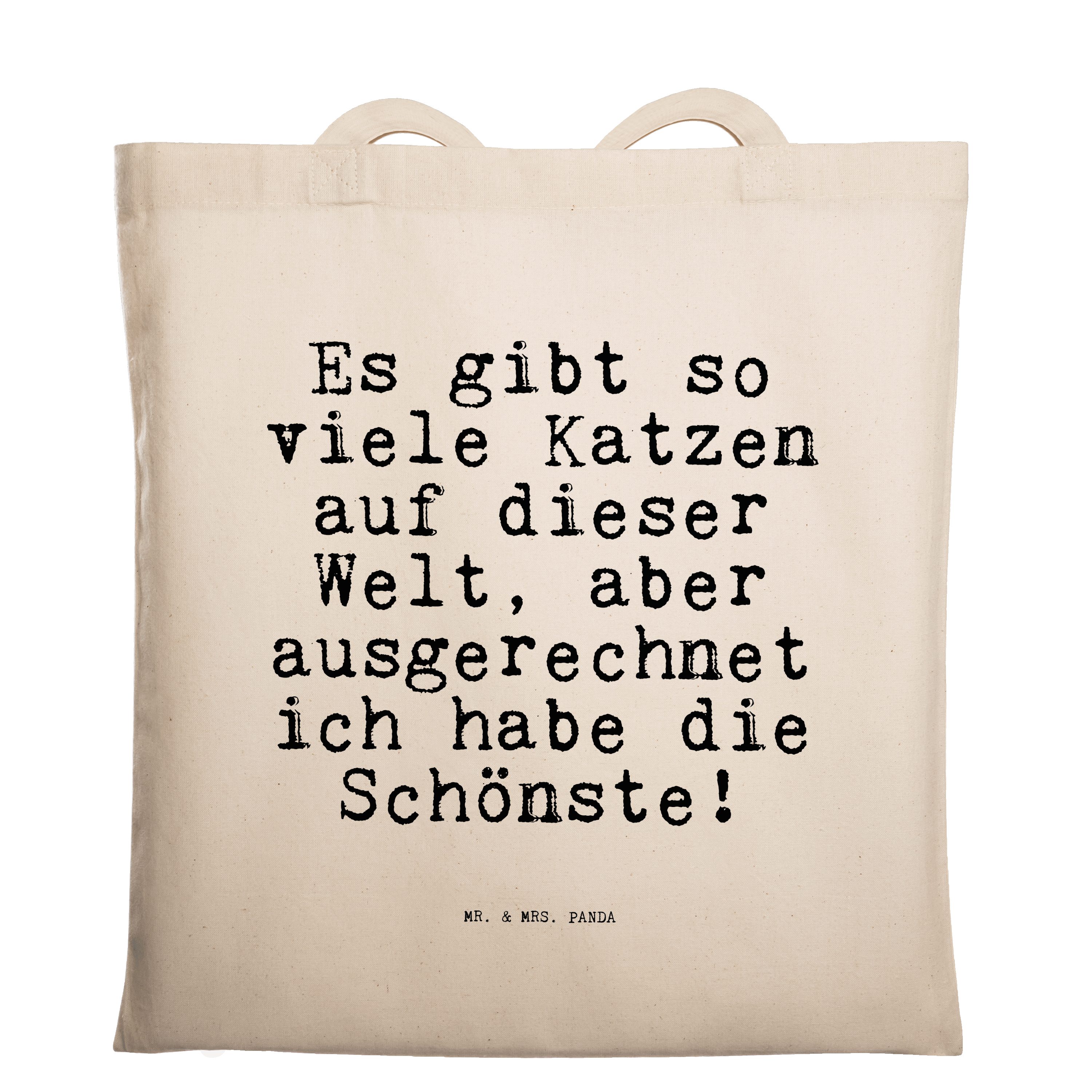 Mr. & Mrs. Panda Tragetasche »Es gibt so viele... Transparent