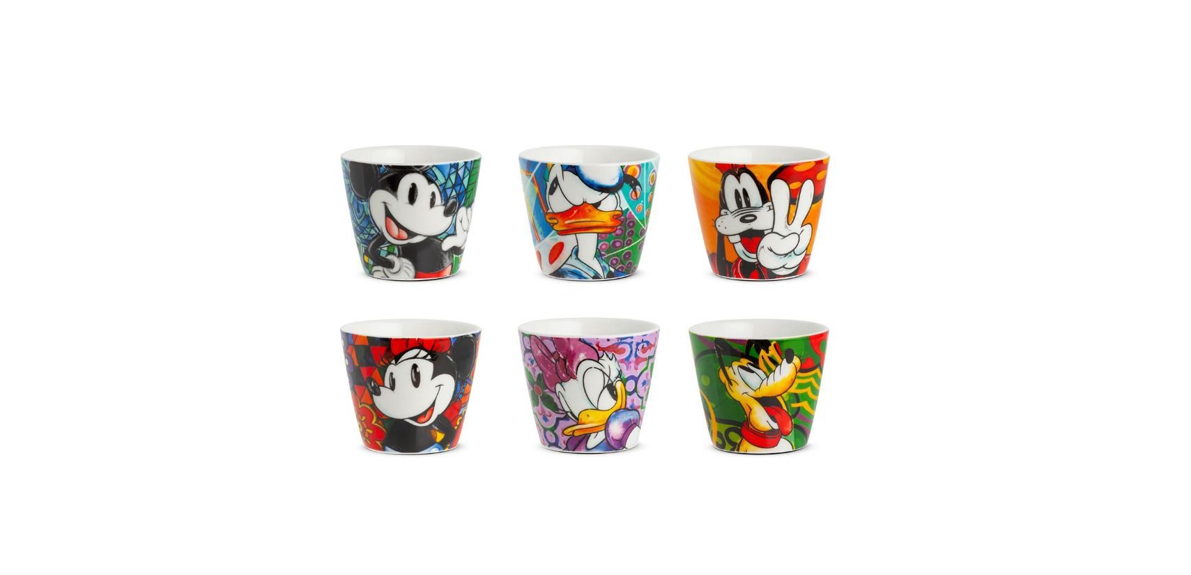 GILDE Espressotasse Disney, Esspressotassen-6er Set, Mickey Mouse & Co.