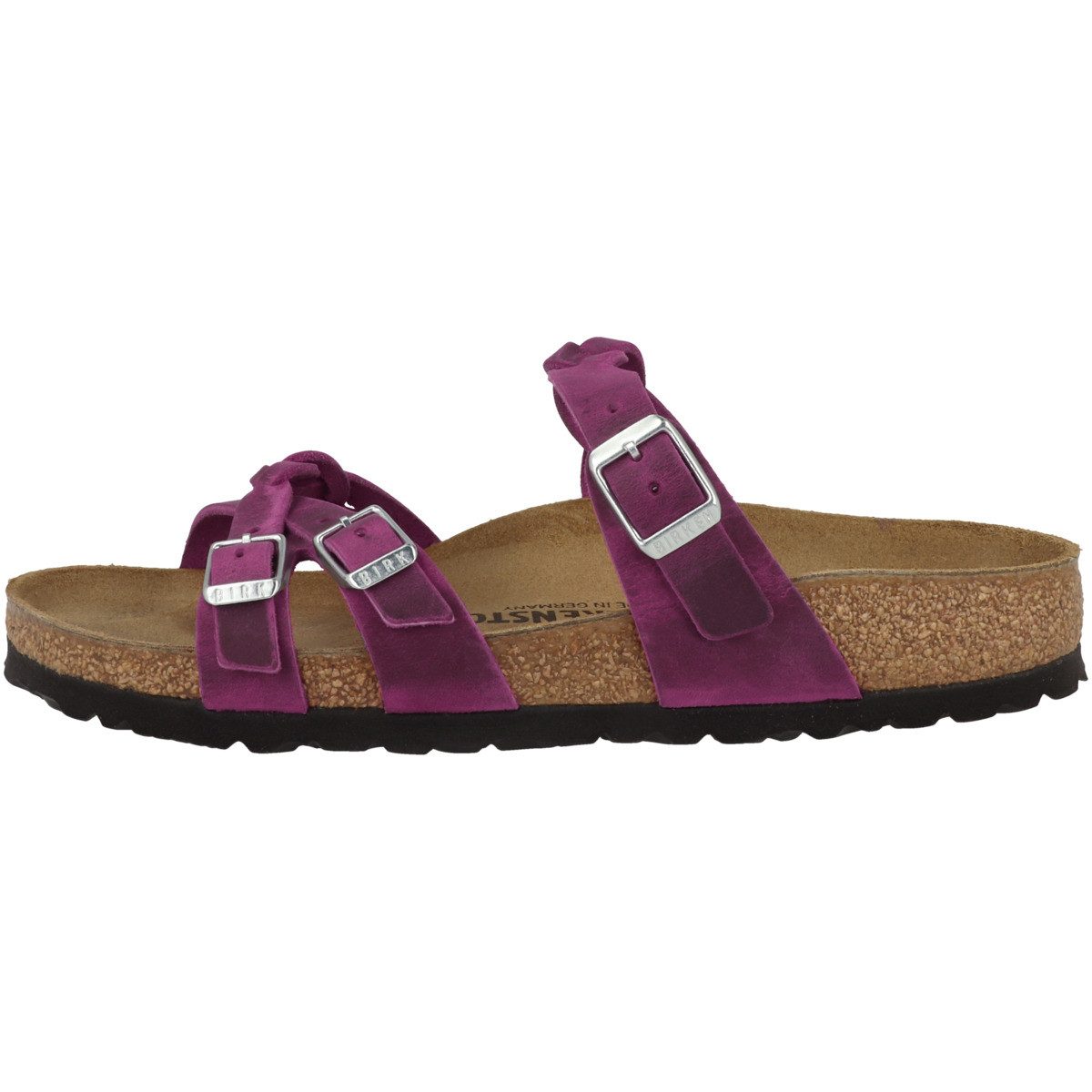 Birkenstock Franca Braided geöltes Naturleder schmal Damen Sandale