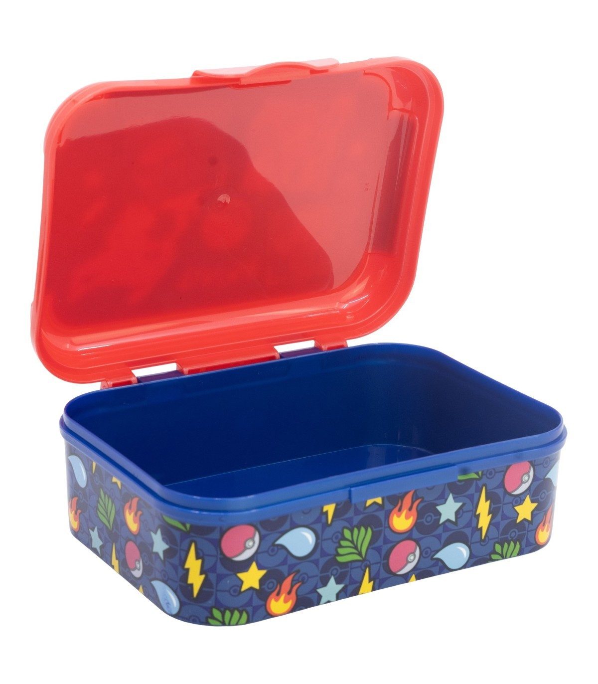 POKEMON JUEGO DE CARTAS Lunchbox - Blue Team Brotdose Kinder Pausenbox für Alltag Schule und unterwegs, Polyethylen, (1-tlg) – Bild 3 von 3