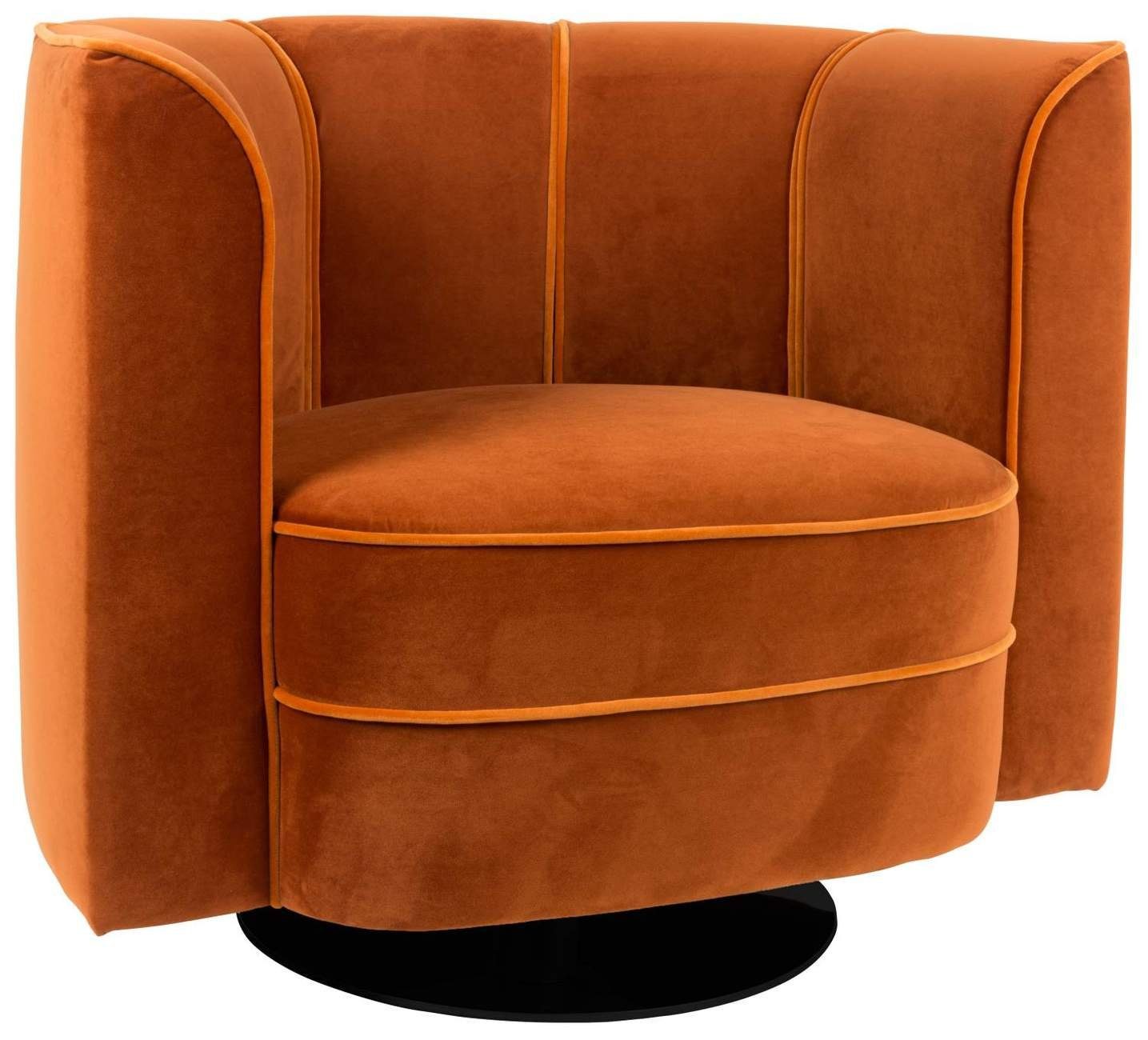 Dutchbone Loungesessel Lounge Sessel FLOWER ORANGE günstig online kaufen