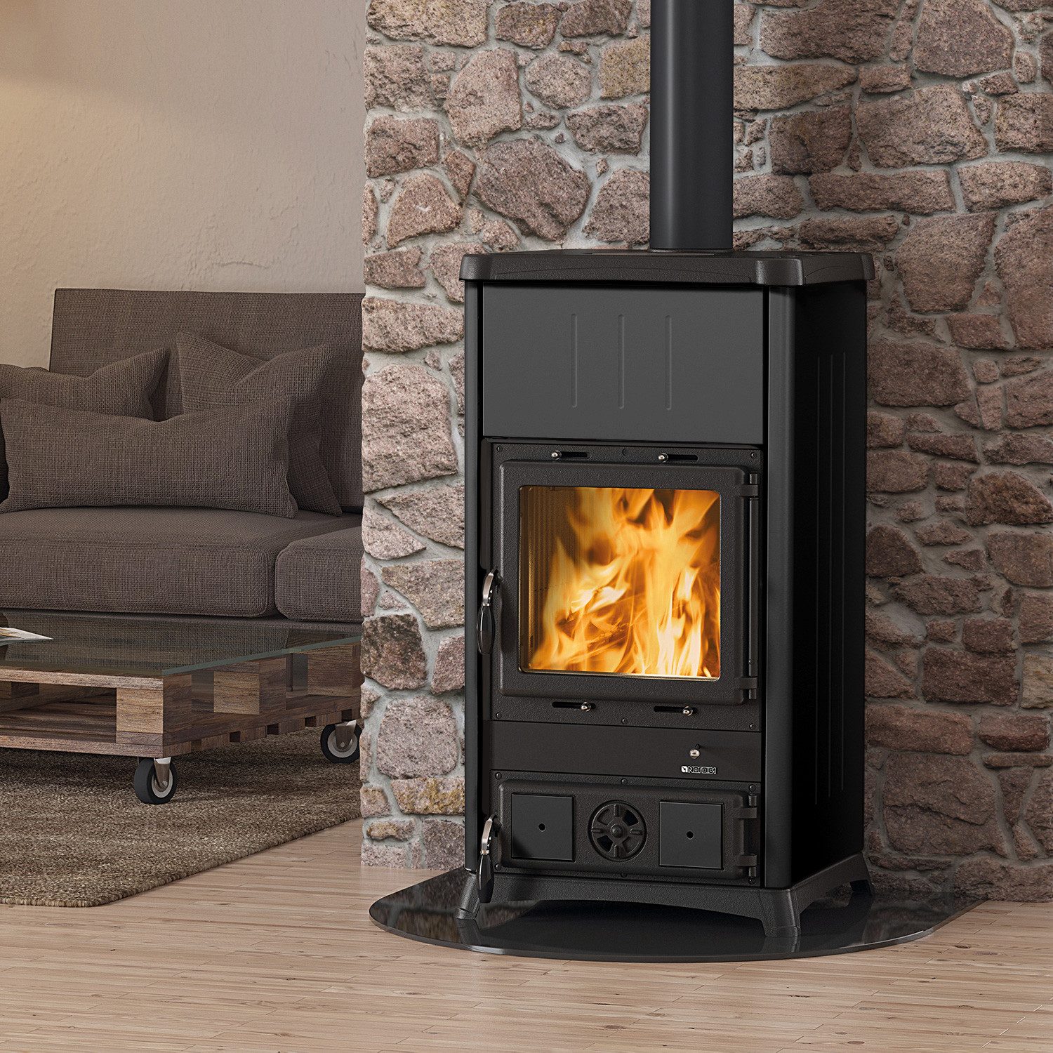 La Nordica Kaminofen La Nordica Fedora, Kaminofen, Bordeaux, 8.3 kW, Kaminofen