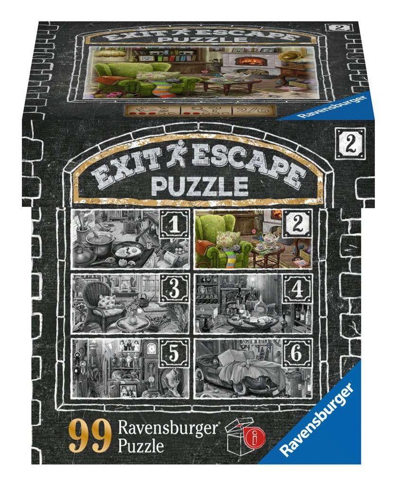 Ravensburger Puzzle Im 2 16878, Puzzle 99 Exit Puzzleteile Gutshaus 99 Wohnzimmer Teile Teil Ravensburger