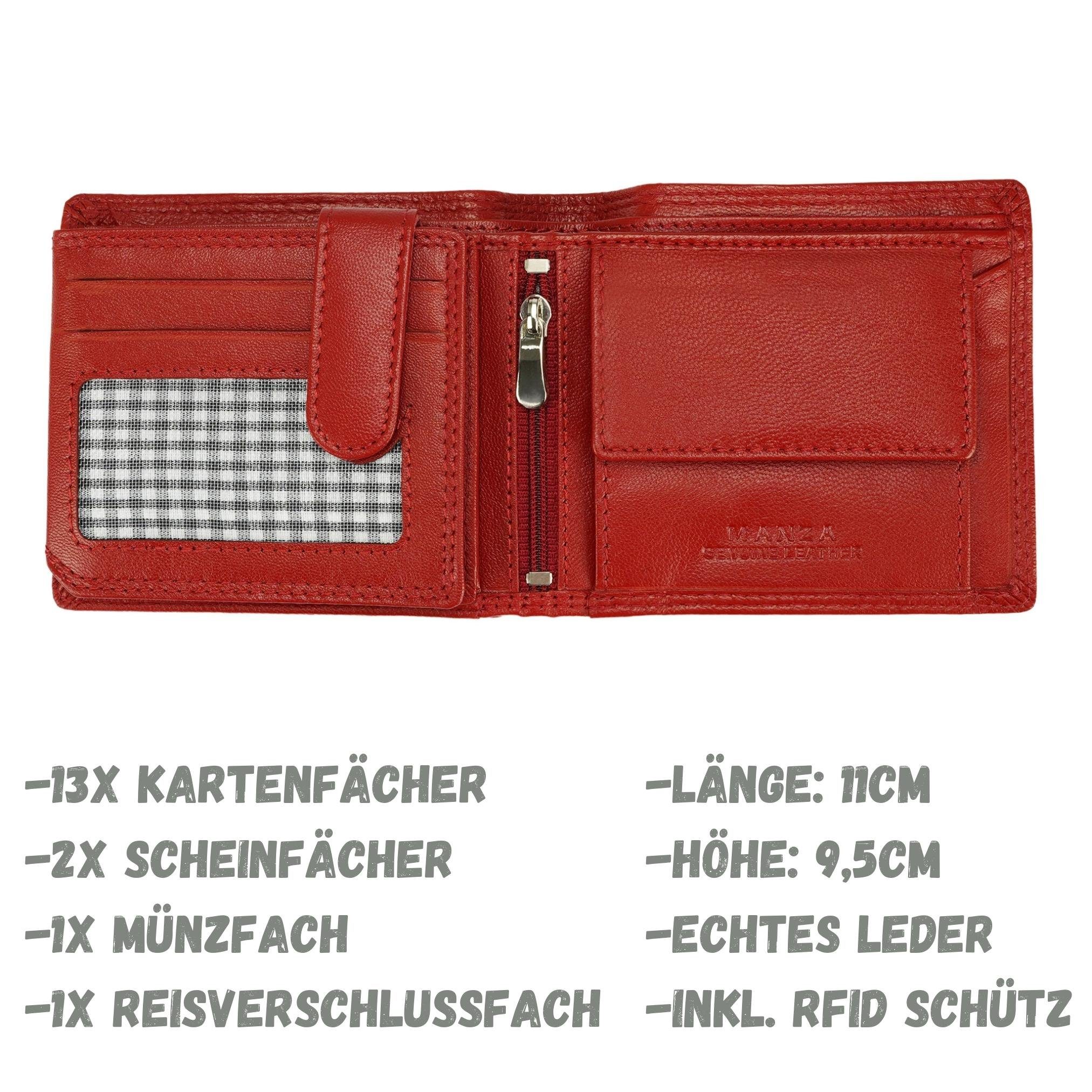 Manza Geldbörse Geldbeutel Herren Börse Echtes günstig online kaufen