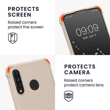 kwmobile Handyhülle Hülle für Huawei P30 Lite, mit Metall Kette zum Umhängen - Silikon Handy Cover Case Schutzhülle