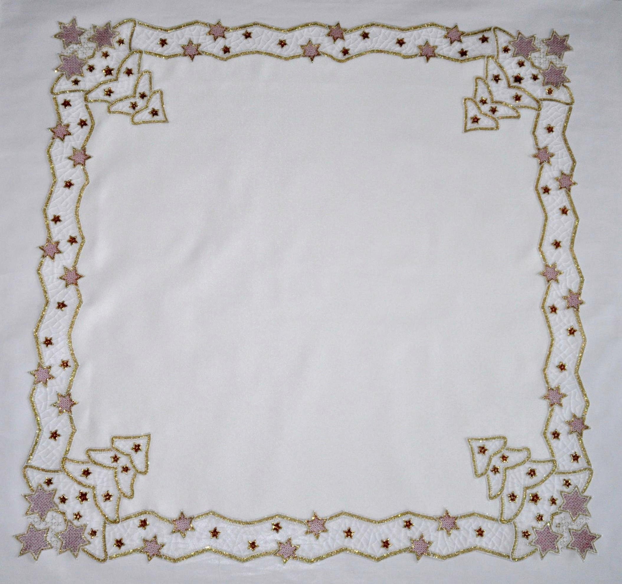 Stickereien Plauen Tischdecke Goldtanne günstig online kaufen