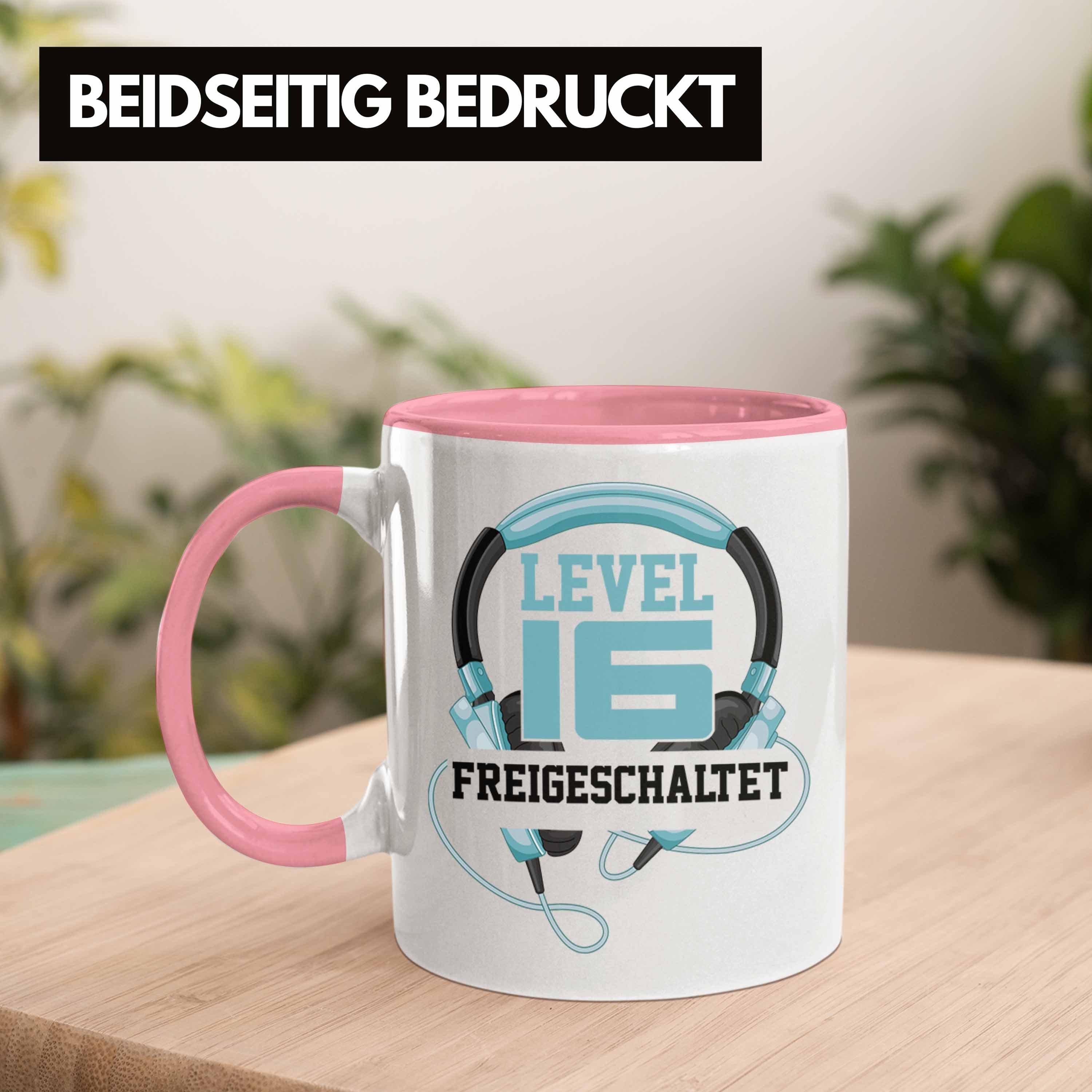 - Geschenk Zocker Sohn Lustig Tasse Sprüche Geschenkidee Jungs Tasse Trendation Gamer Rosa Geburtstag 16. 16er Trendation 16 Jungen