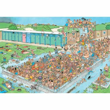 Jumbo Spiele Puzzle Jan van Haasteren - Ab in den Pool 2000 Teile, 2000 Puzzleteile