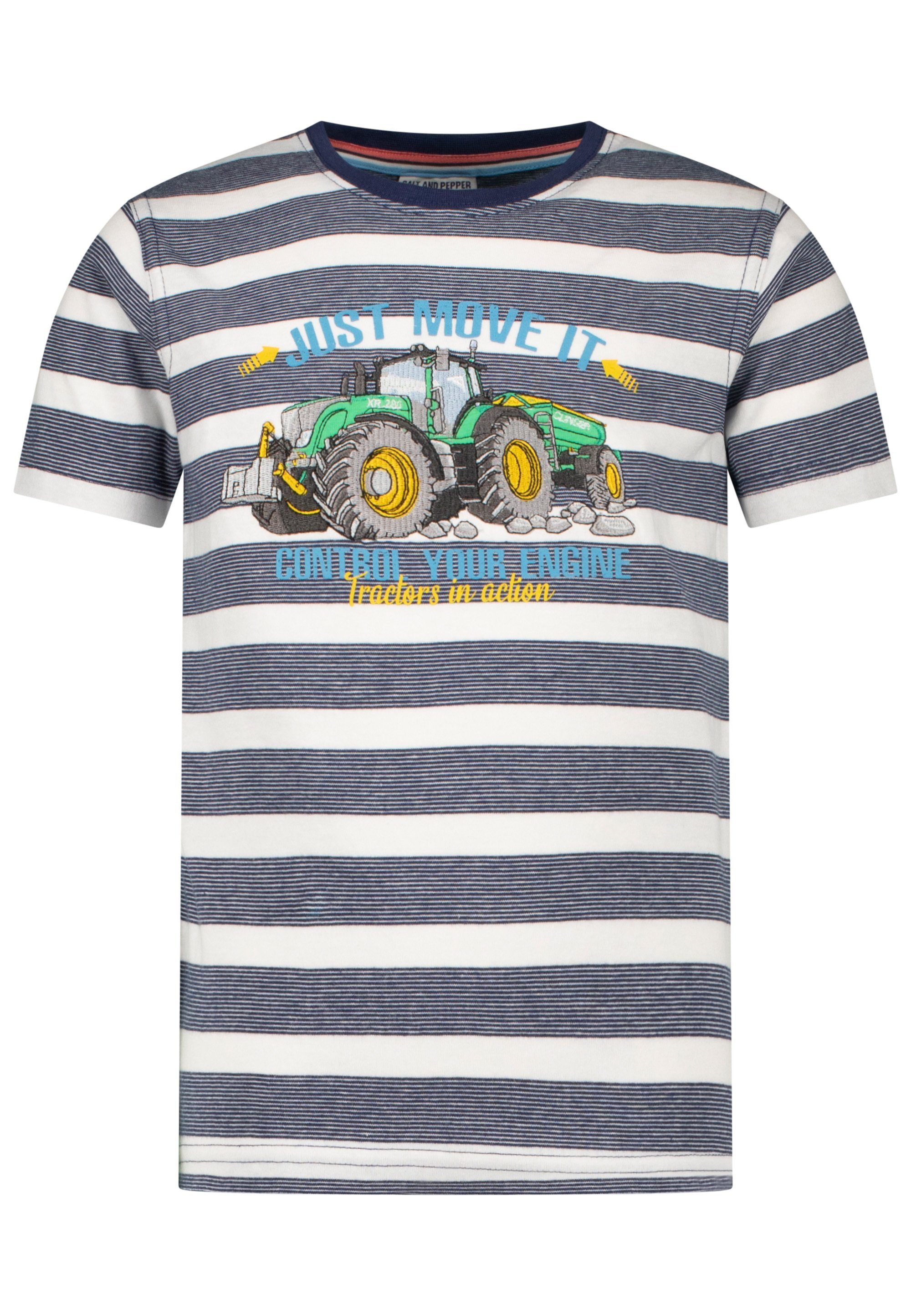 T-Shirt (1-tlg) SALT 33112770, Stripes, AND Tractor PEPPER