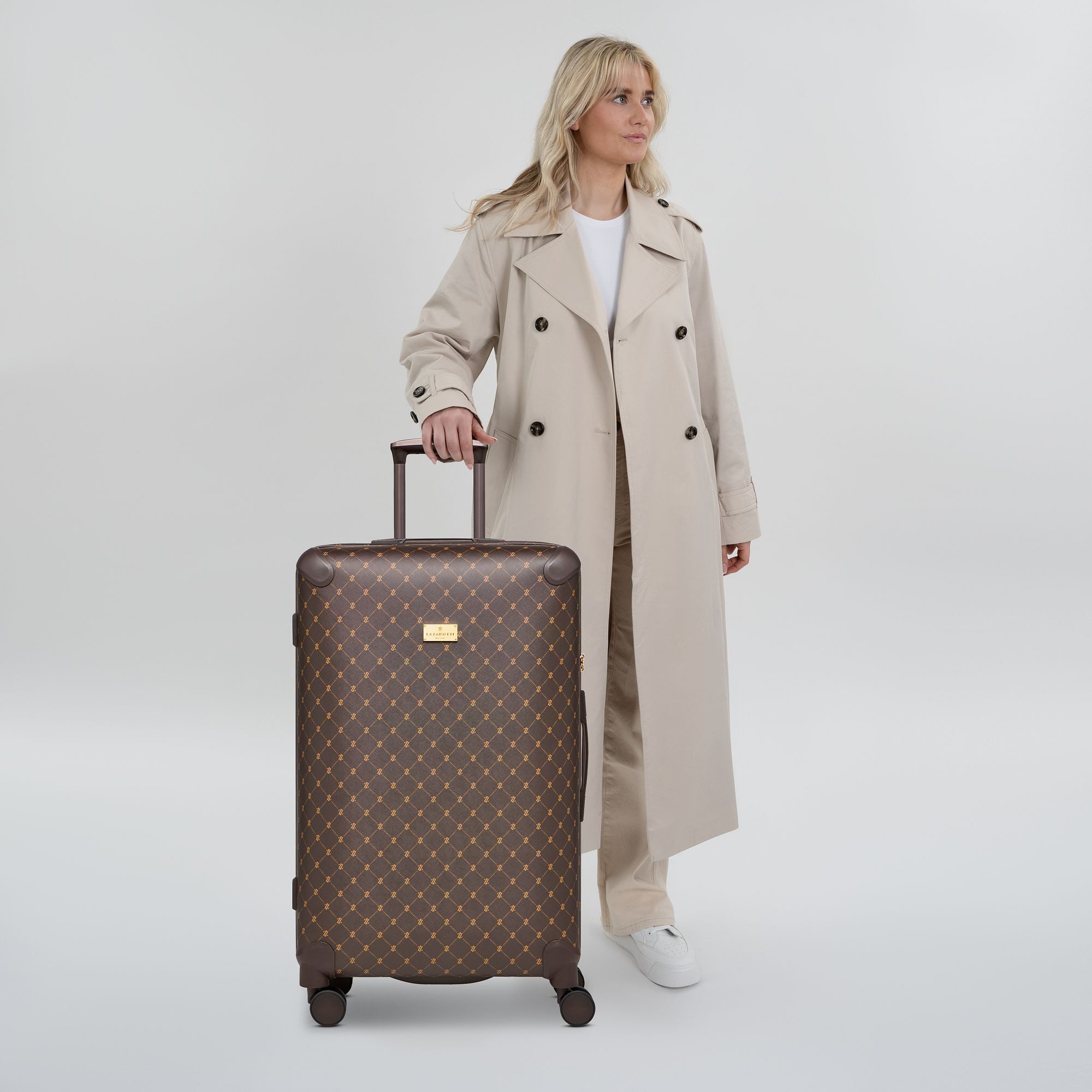 Lazarotti Hartschalen-Trolley Palermo, 4 Rollen, Polypropylen, PVC