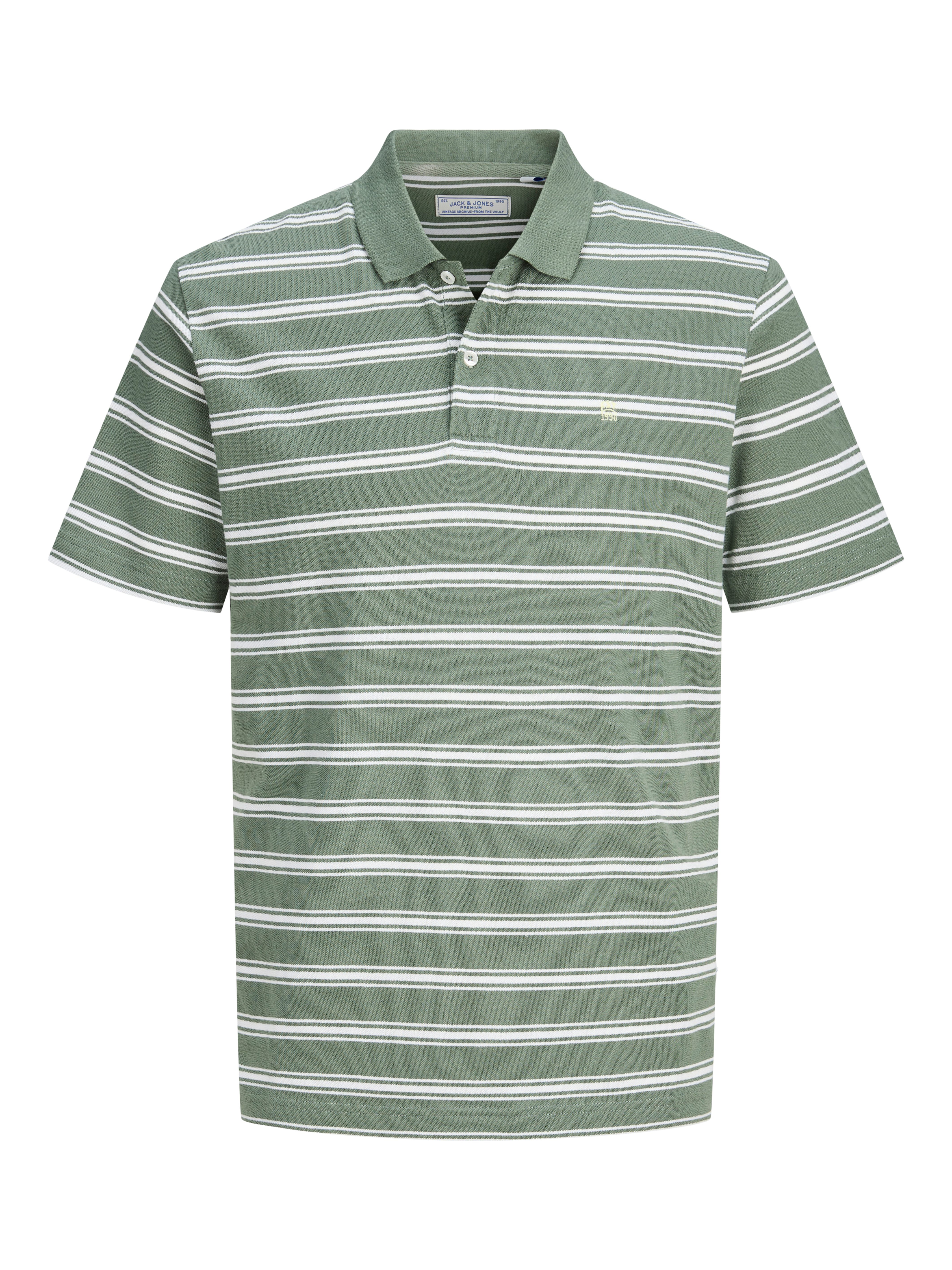 Jack & Jones Poloshirt JPRBLUADAM SS STRIPED POLO mit Streifen Muster