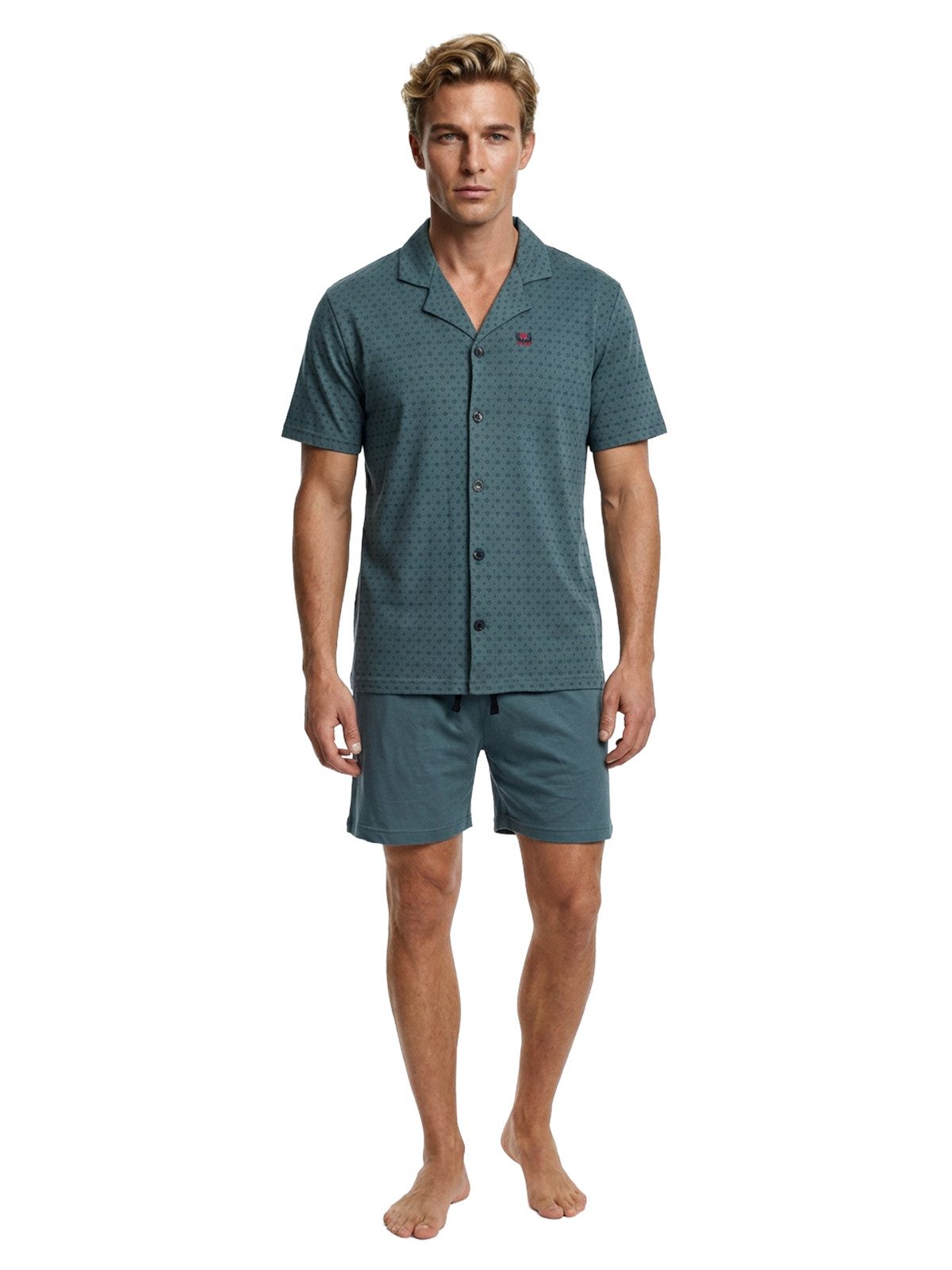 Henry Terre Shorty Pyjama Set Kurz - Karl Kreuz