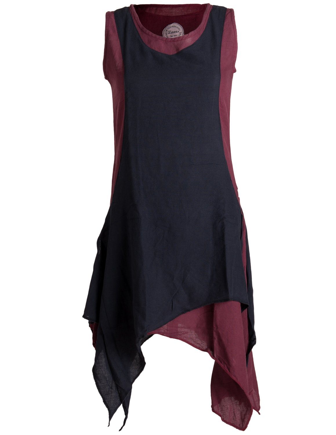 Vishes Sommerkleid Ärmelloses Lagenlook Kleid handgewebte günstig online kaufen