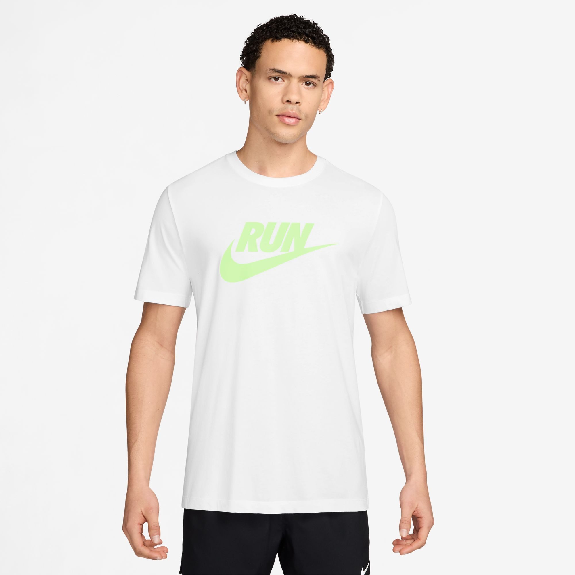 Nike Laufshirt M NK DF TEE RUN SWOOSH für Erwachsene, sportlicher Stil, für Lauftraining